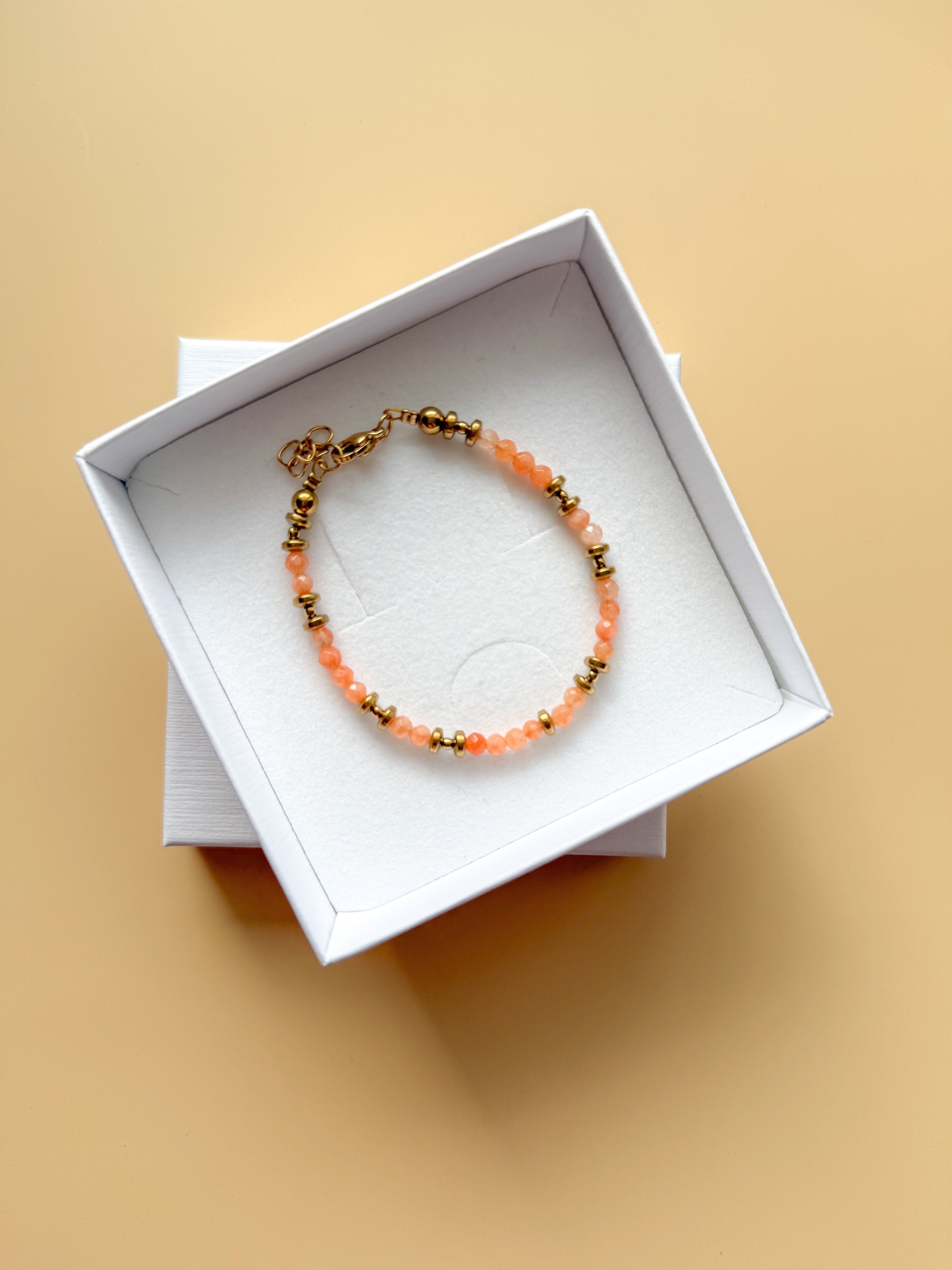 PIERRETTE Bracelet - Orange Agate