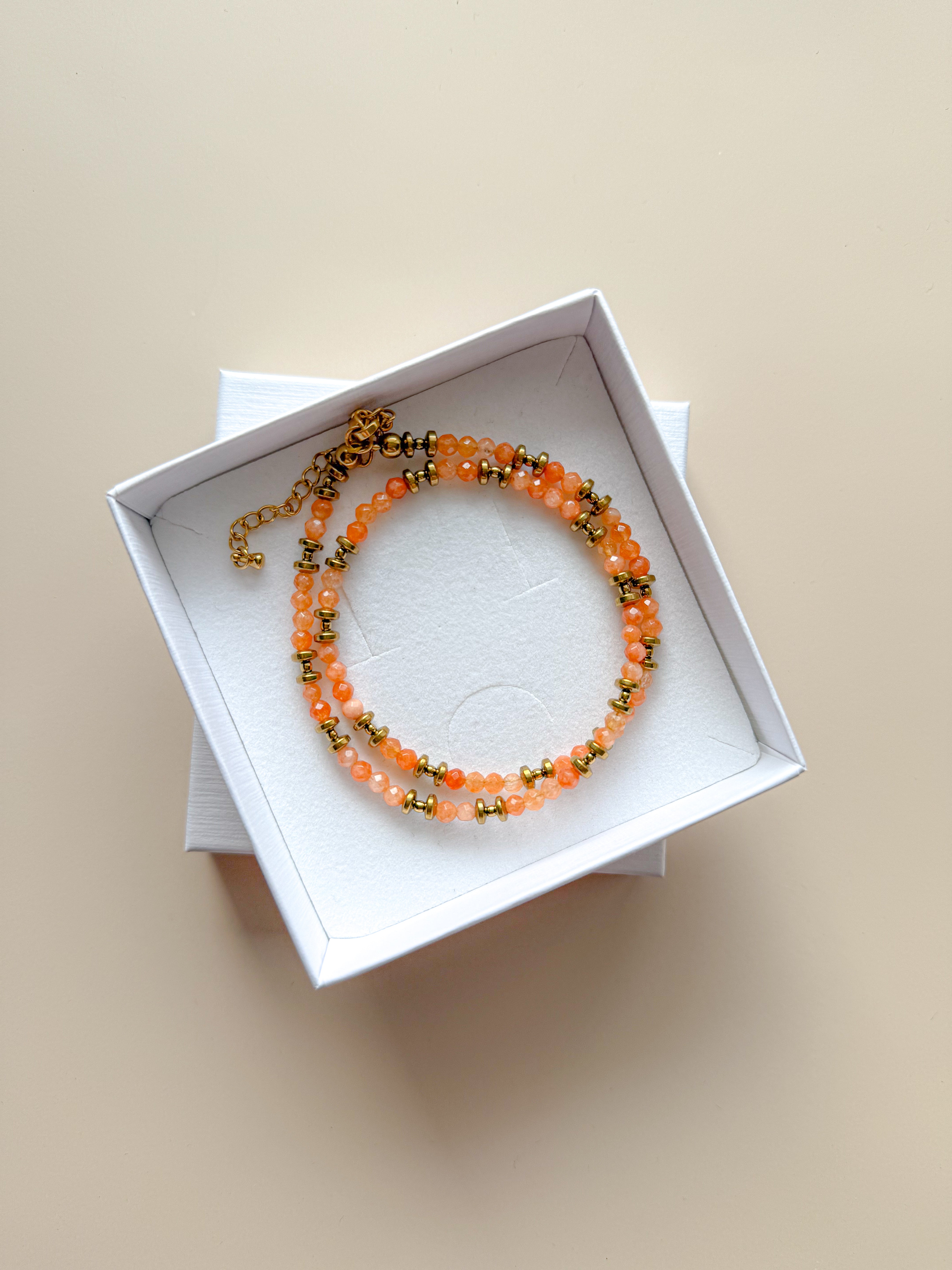 PIERRETTE Necklace - Orange Agate