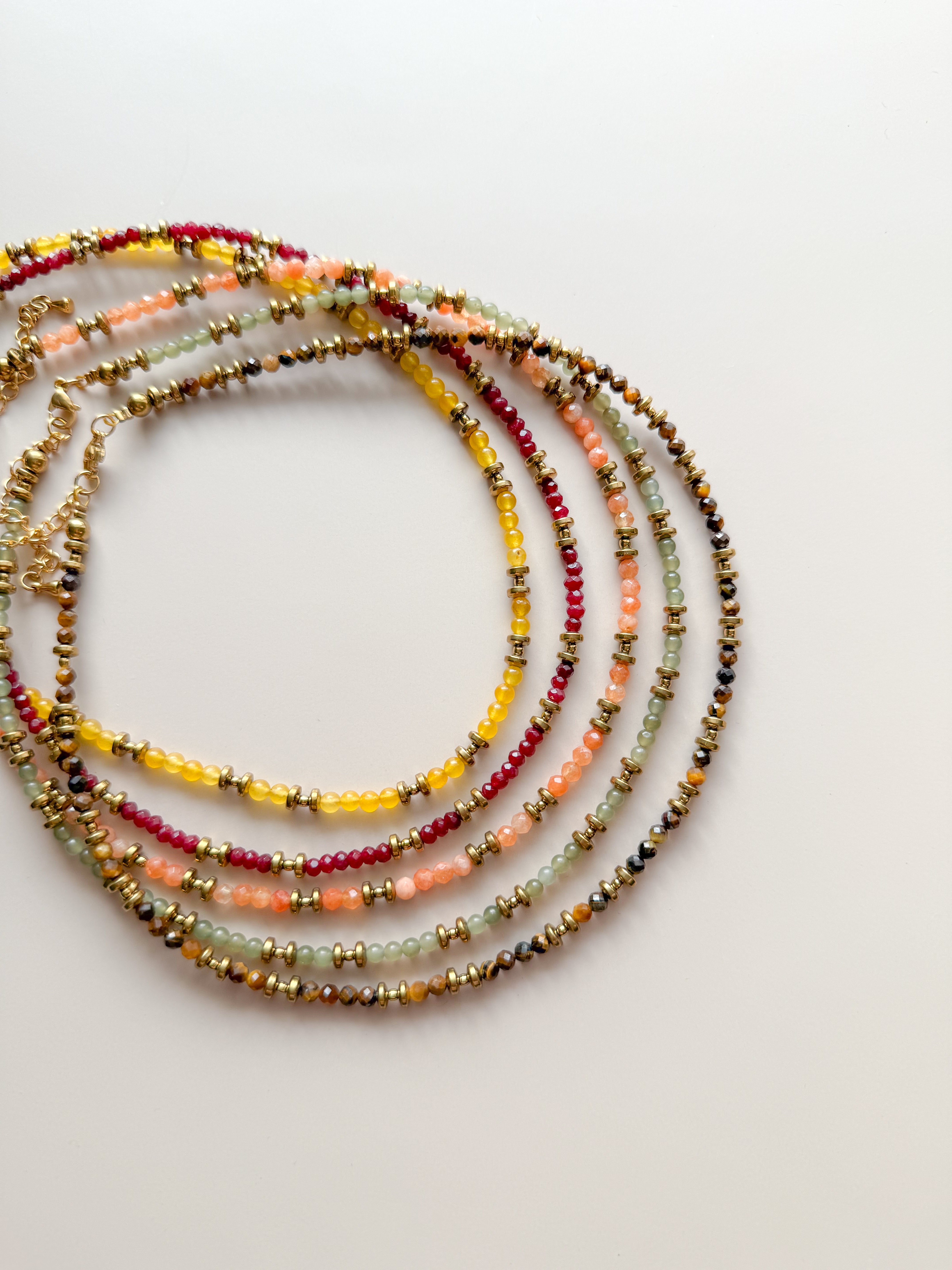 Collier PIERRETTE Jade Néphrite - Stabilisation des émotions, sécurité intérieure