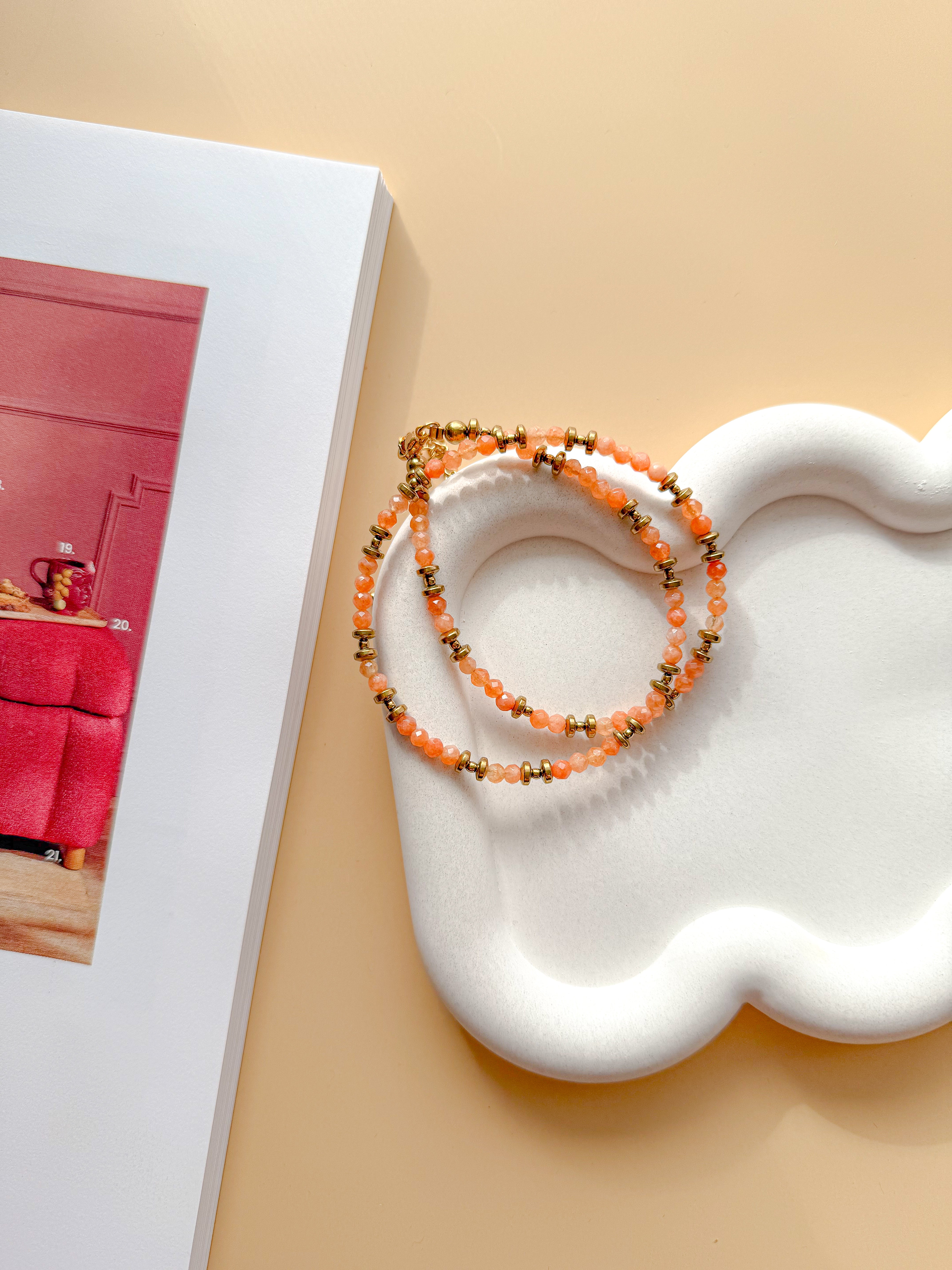 PIERRETTE Necklace - Orange Agate