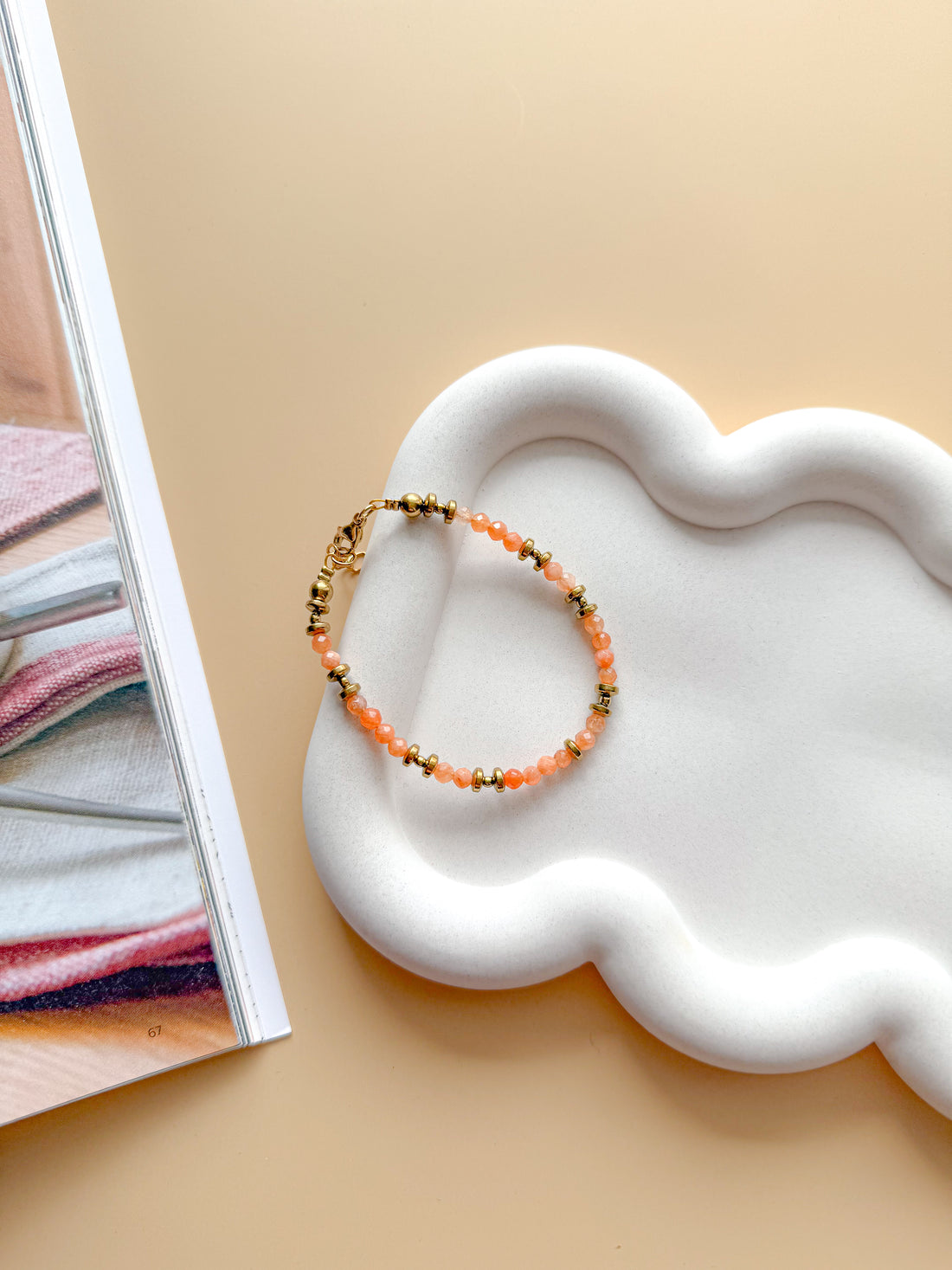PIERRETTE Bracelet - Orange Agate
