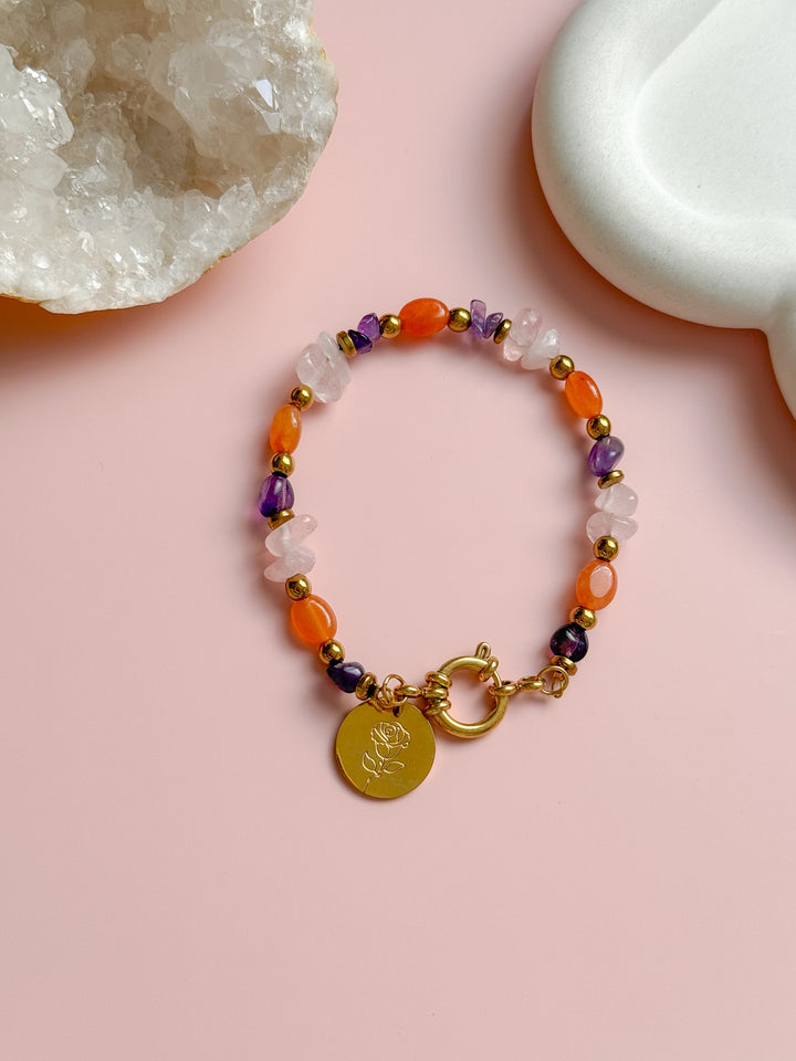 Bracelet NADÈGE personnalisable - Pierres multiples