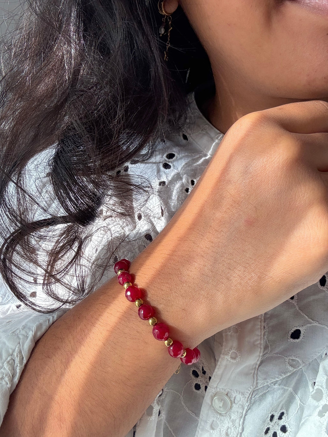 Bracelet DENISE Jade - Équilibre intérieur, stabilité, détermination