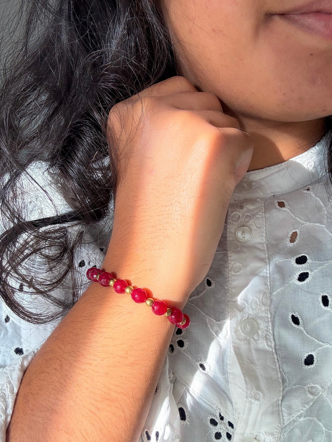 Bracelet DENISE Jade - Équilibre intérieur, stabilité, détermination