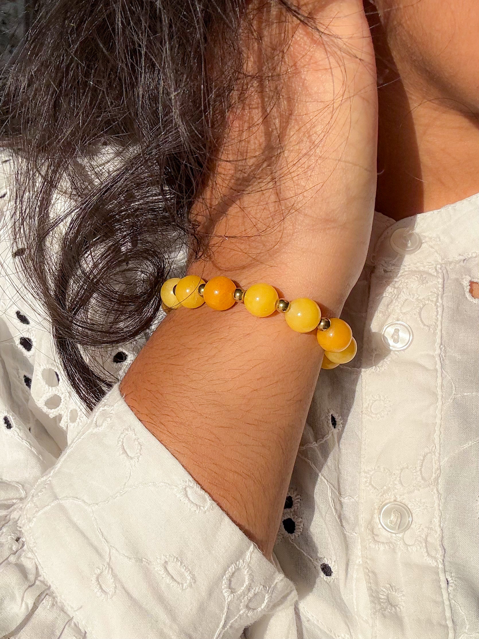 Bracelet DENISE Jade - Estime de soi, stabilité émotionnelle & positivité