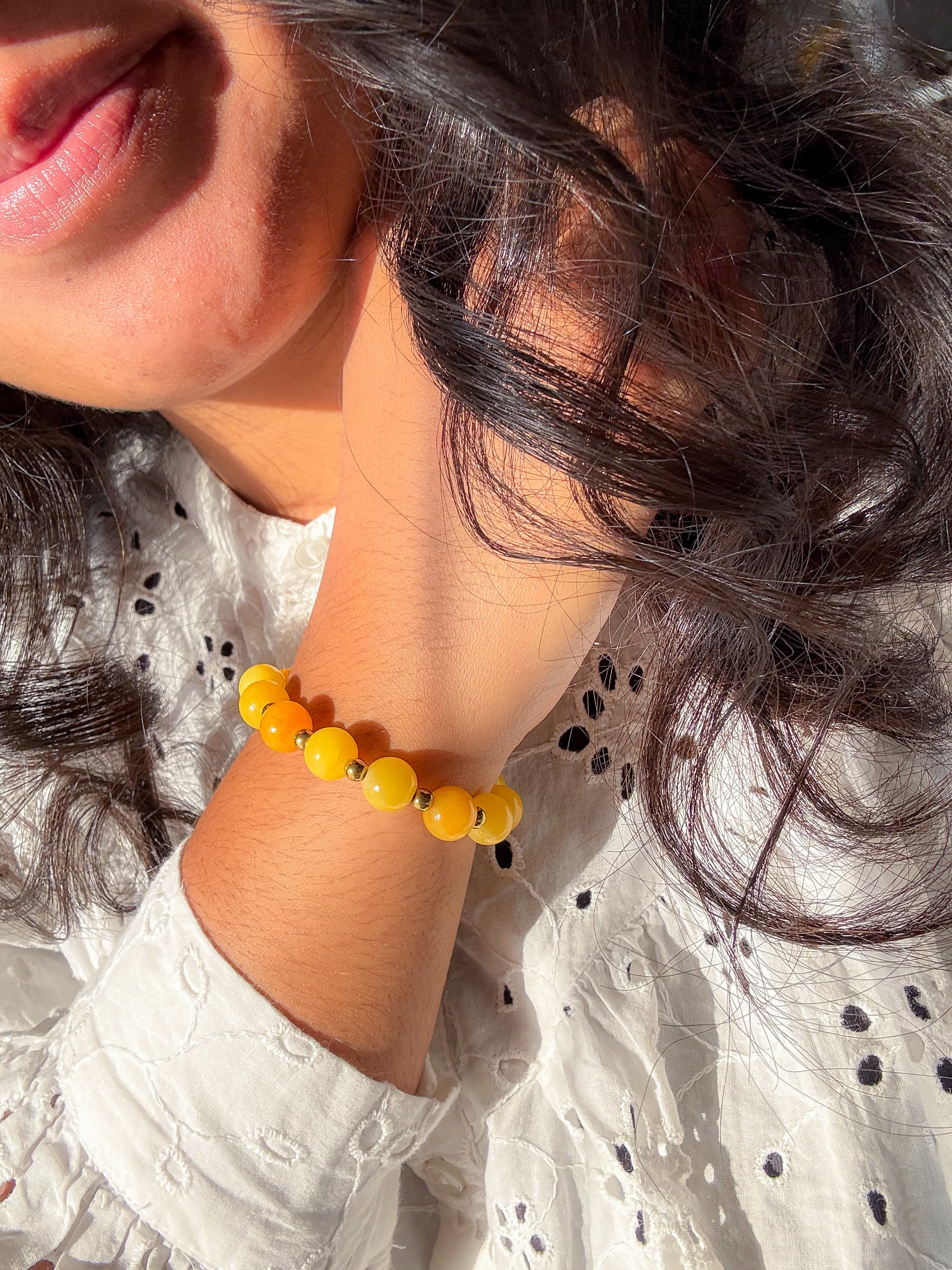 Bracelet DENISE Jade - Estime de soi, stabilité émotionnelle & positivité