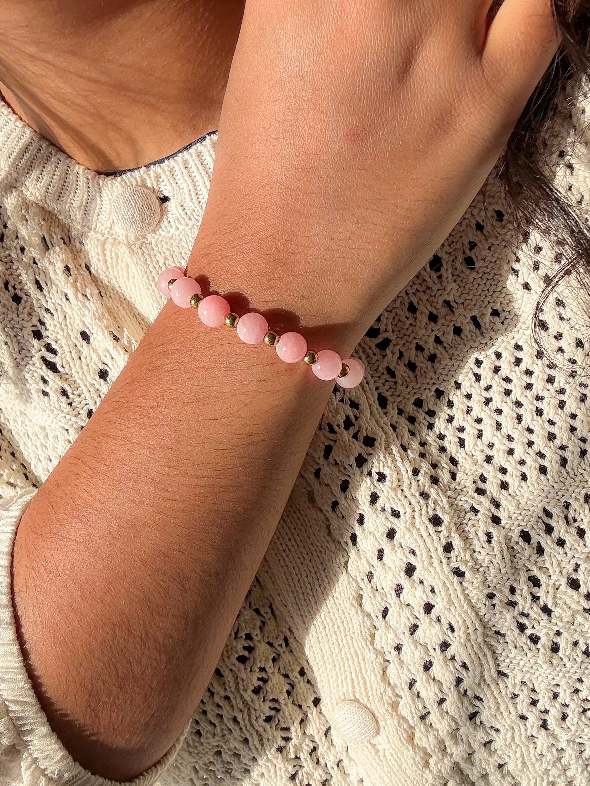 Bracelet DENISE Calcite rose - Amour de soi, guérison des blessures affectives