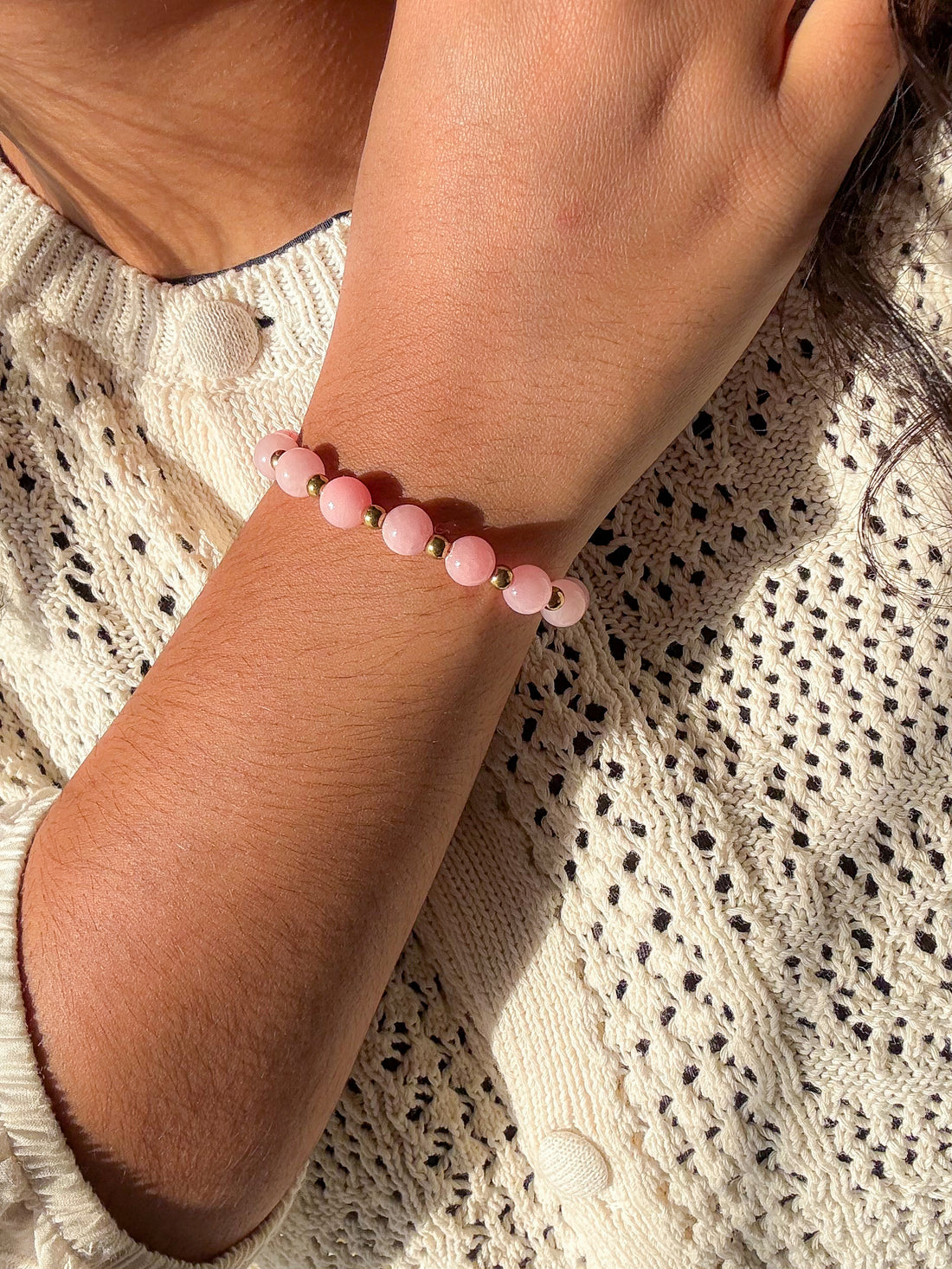 Bracelet DENISE Calcite rose - Amour de soi, guérison des blessures affectives