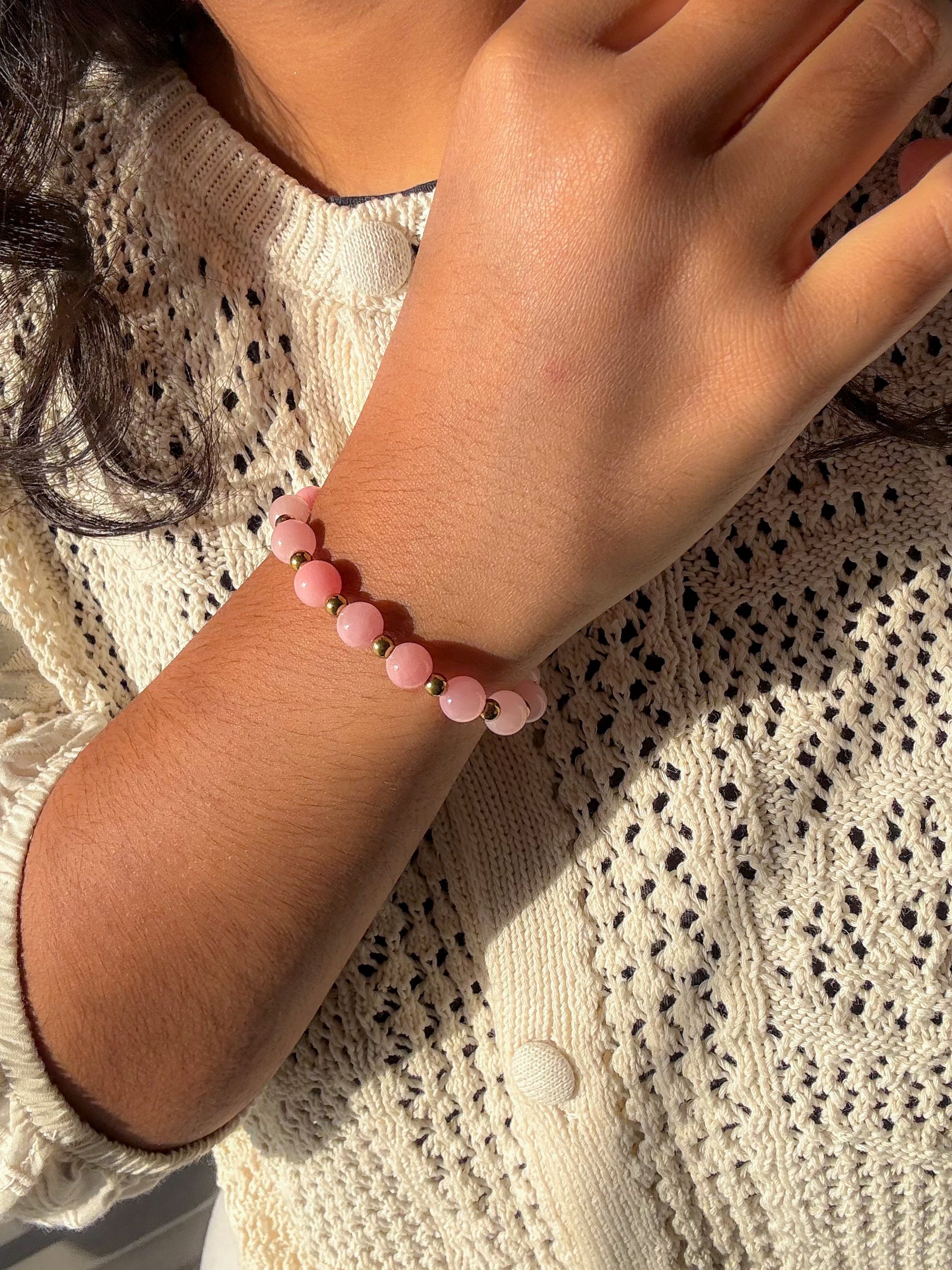 Bracelet DENISE Calcite rose - Amour de soi, guérison des blessures affectives