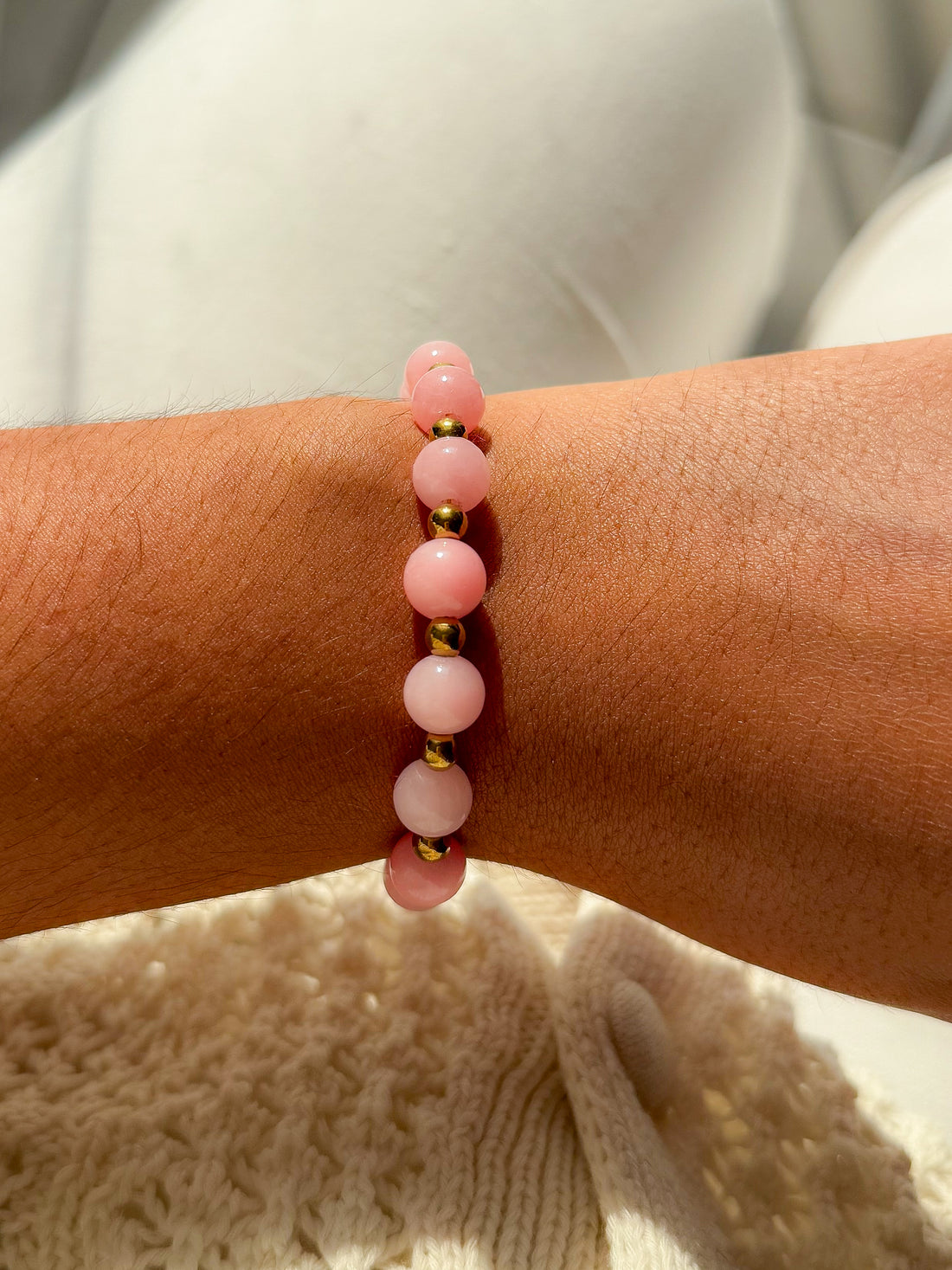 Bracelet DENISE Calcite rose - Amour de soi, guérison des blessures affectives