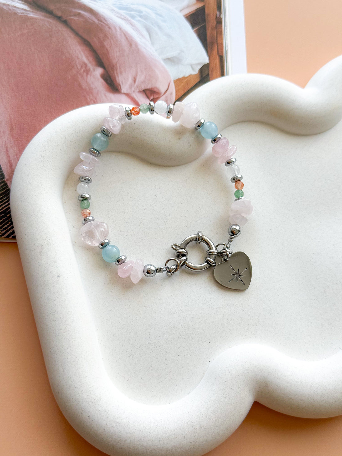 Bracelet NADÈGE personnalisable - Pierres multiples
