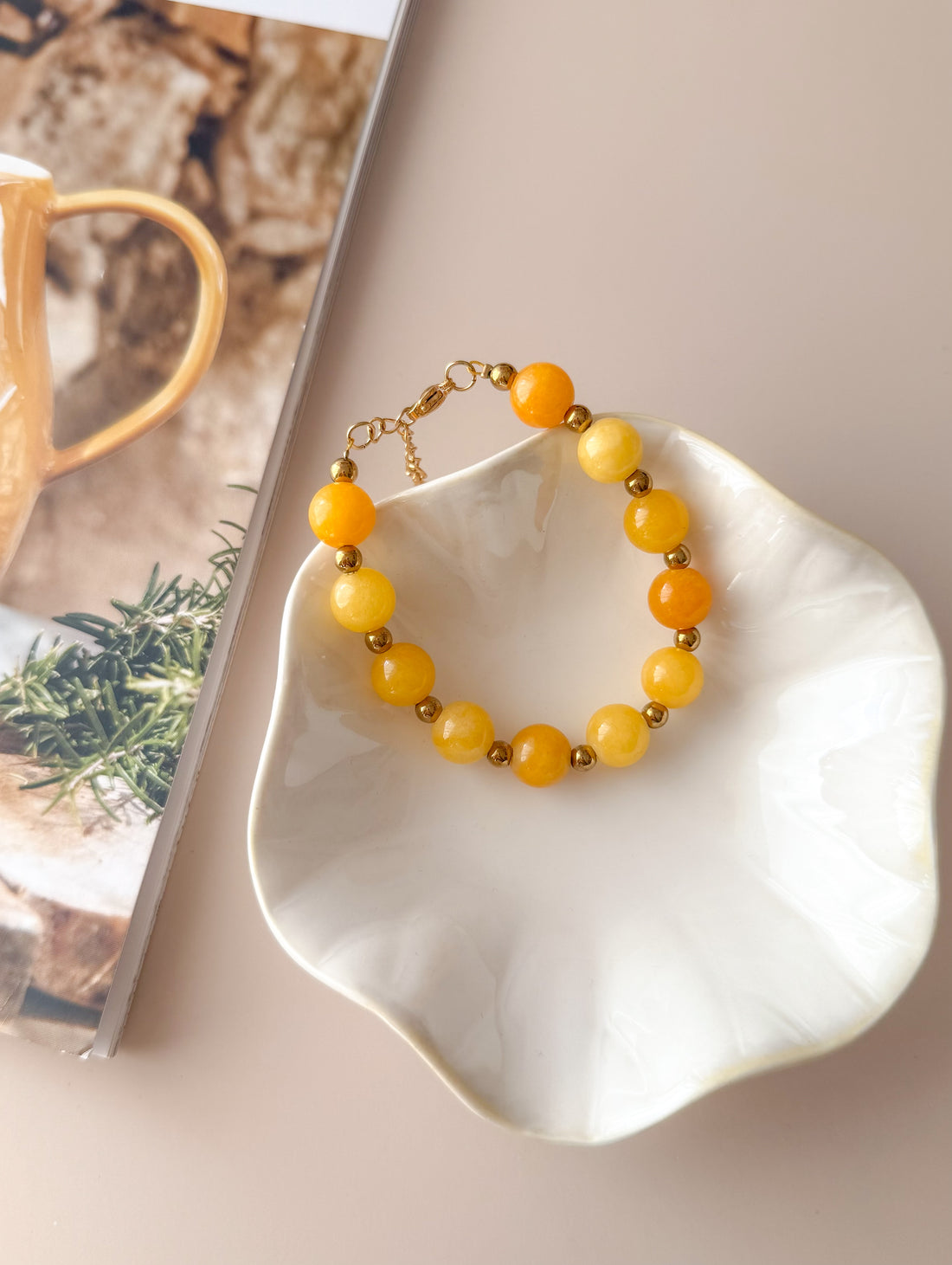 Bracelet DENISE Jade - Estime de soi, stabilité émotionnelle & positivité