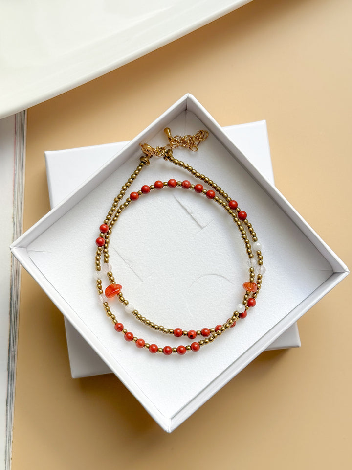 Collier IRIS personnalisable - base perles
