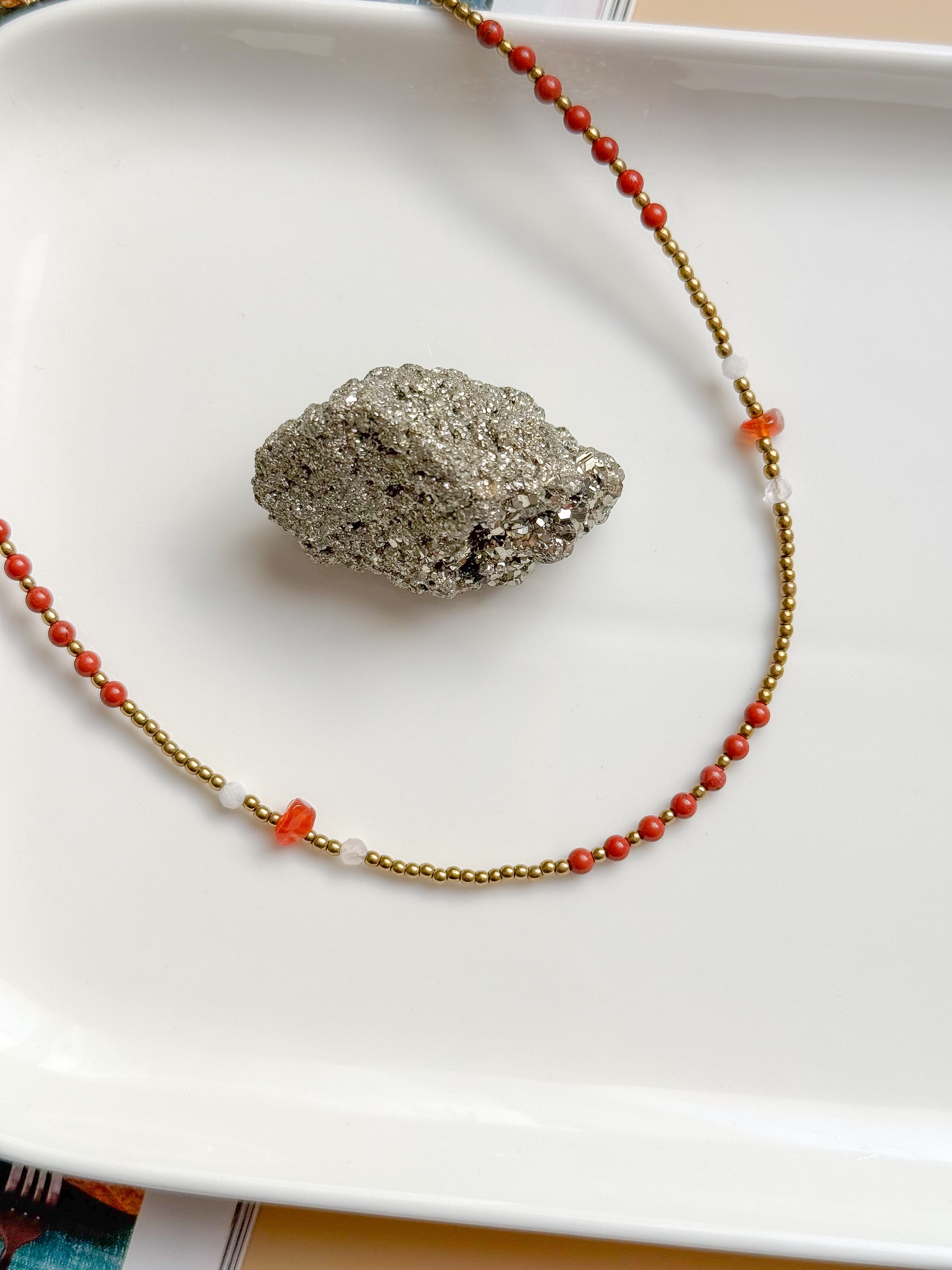 Collier IRIS personnalisable - base perles