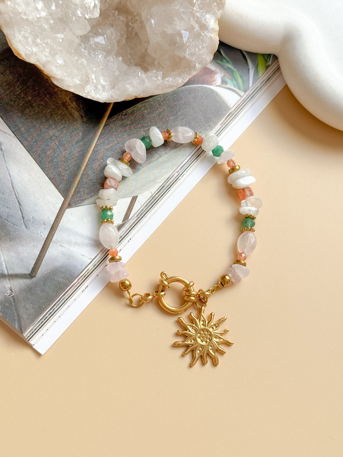 Bracelet NADÈGE personnalisable - Pierres multiples