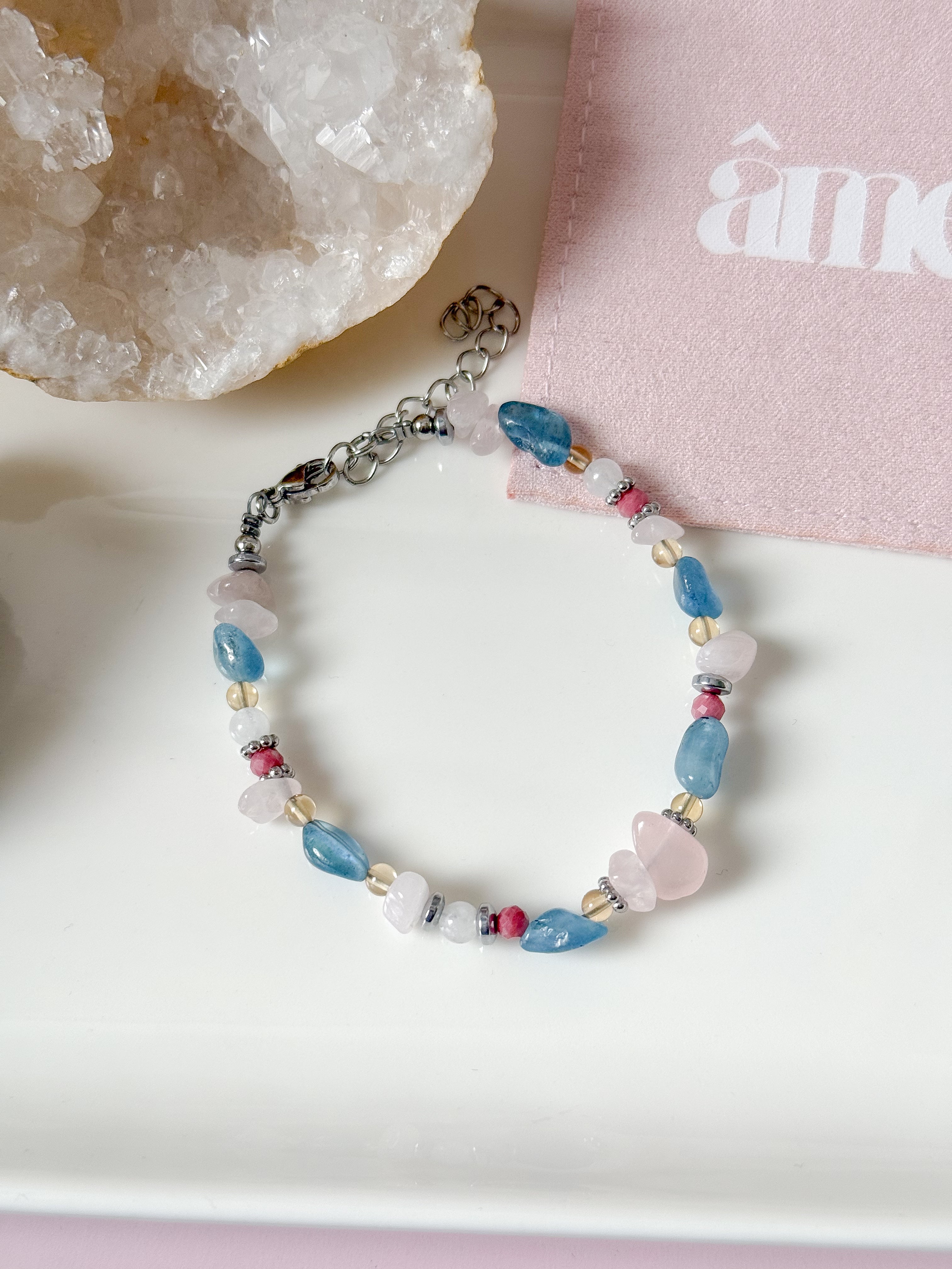 Bracelet NADÈGE personnalisable - Pierres multiples
