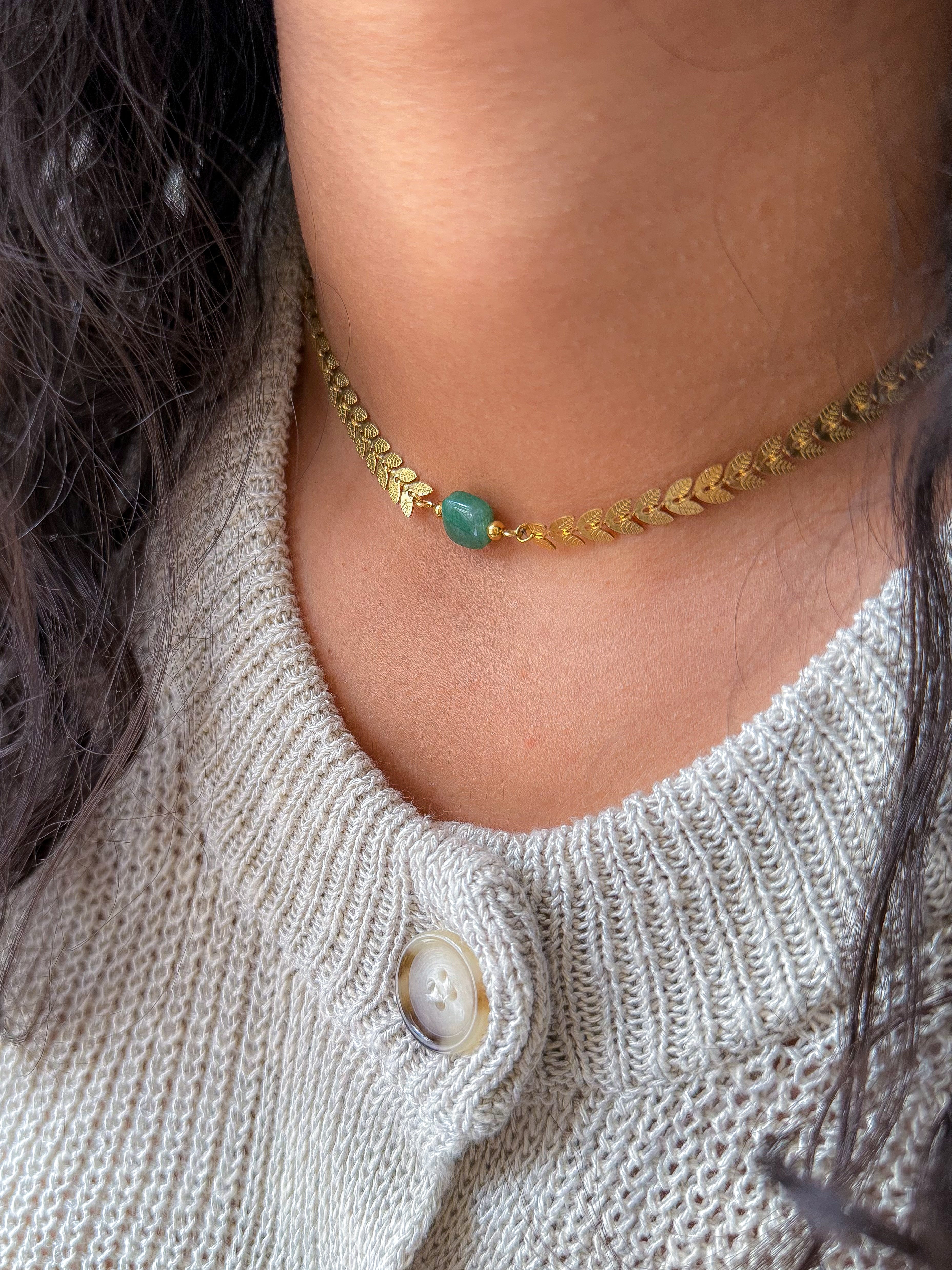Collier MARIANNE - Aventurine