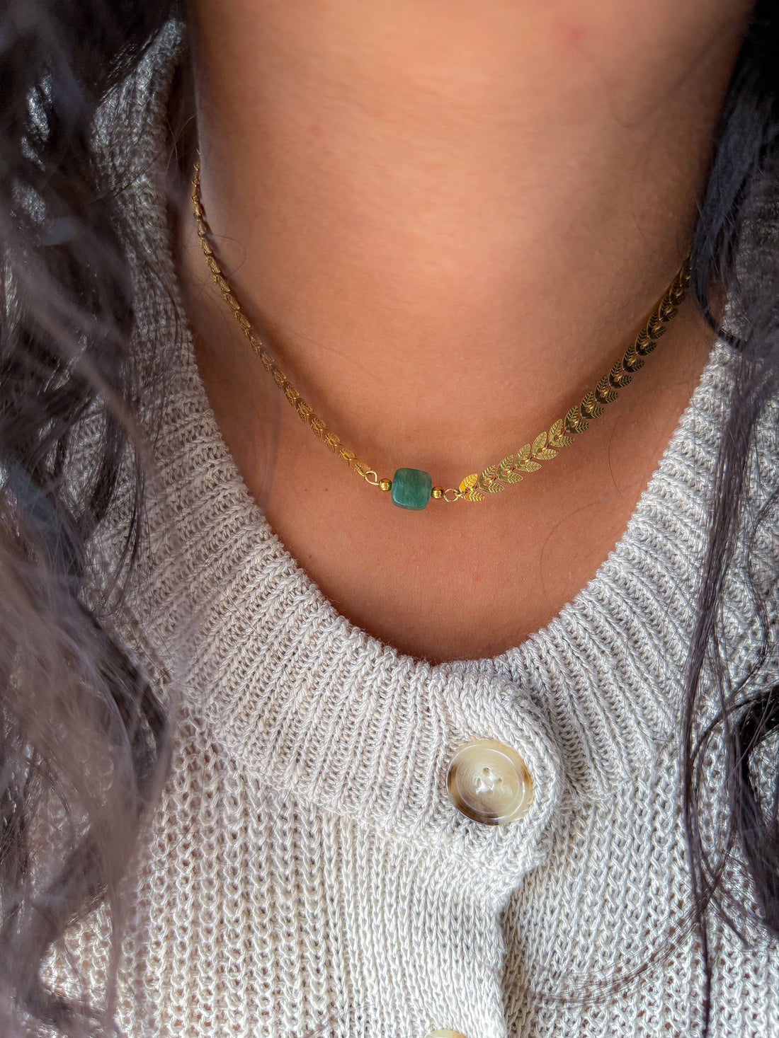 Collier MARIANNE - Aventurine