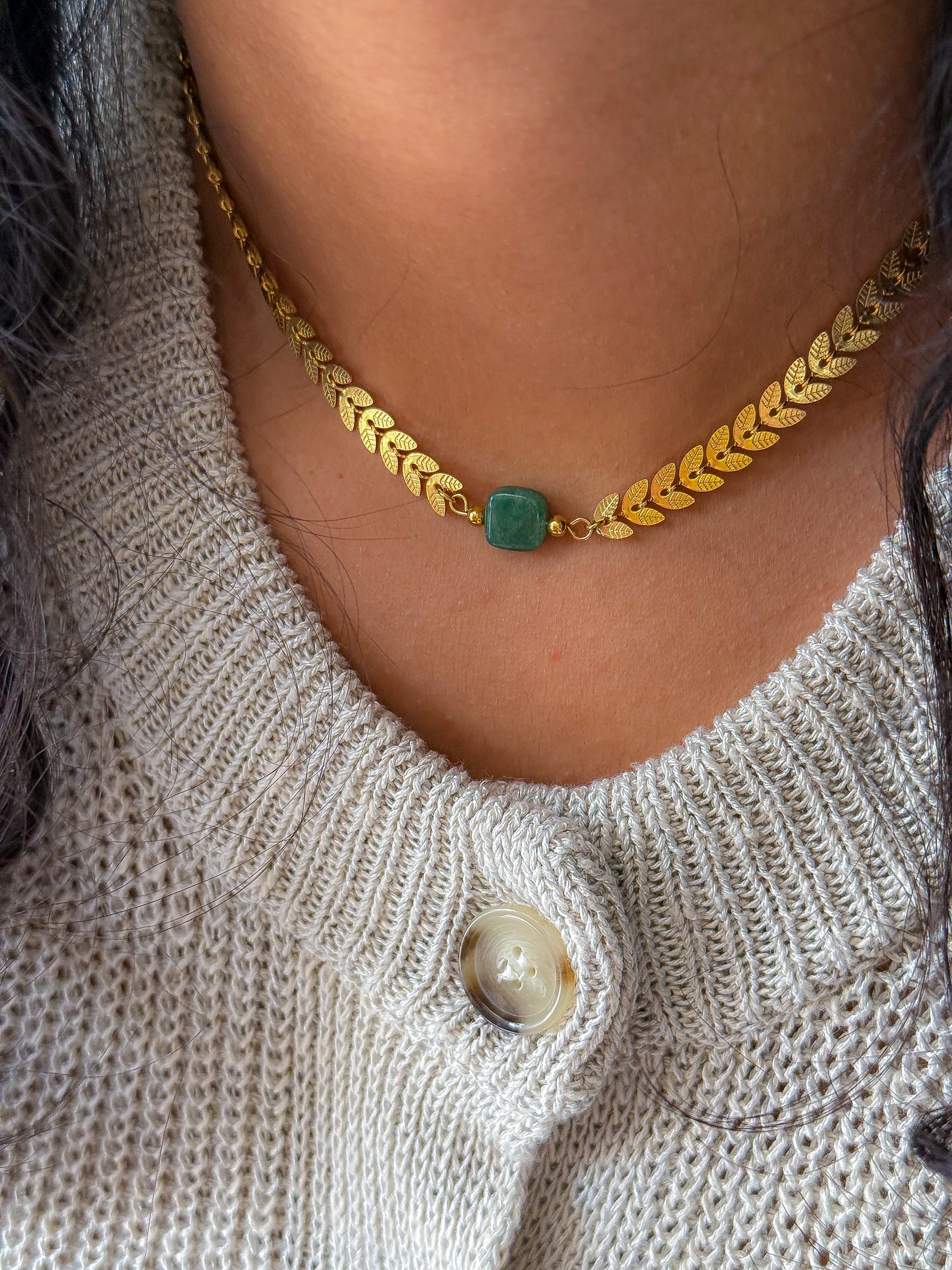 Collier MARIANNE - Aventurine