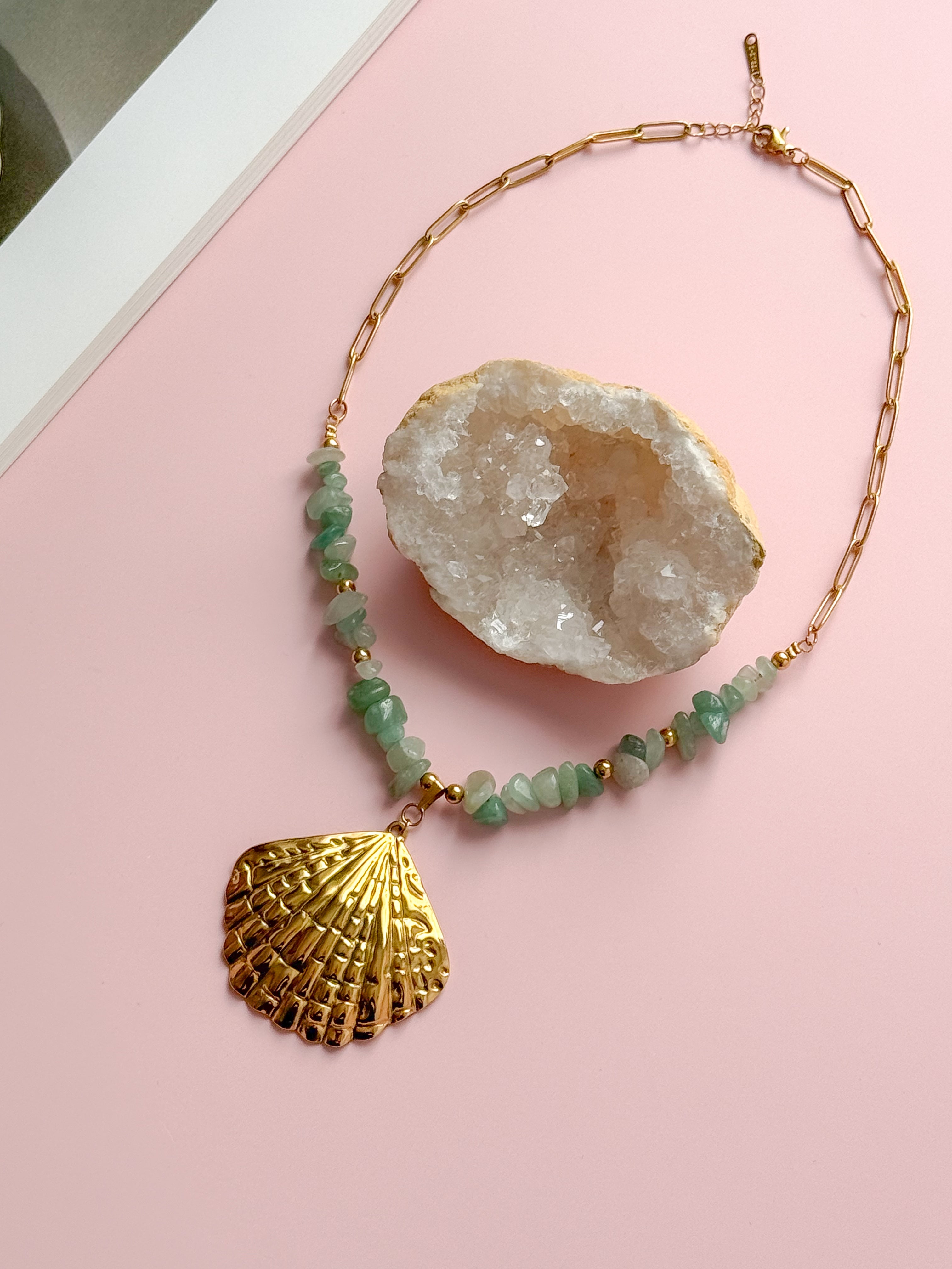 Collier LISETTE Aventurine - Optimisme, chance & apaisement émotionnel