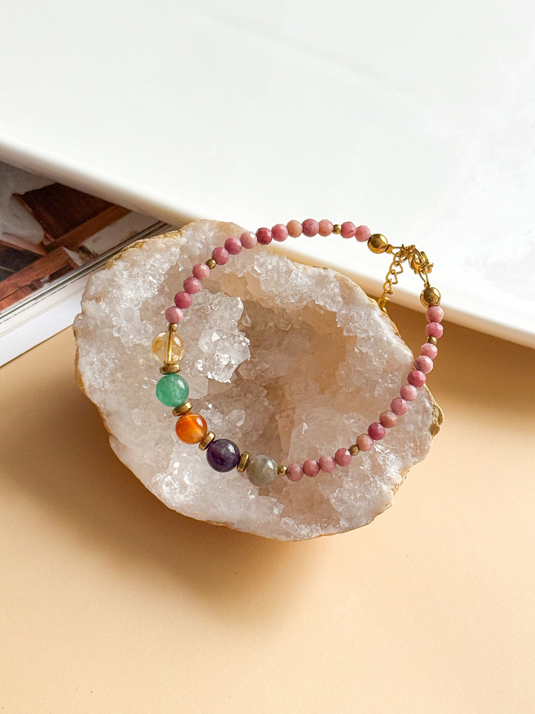 Bracelet AMANDINE - Base Rhodonite