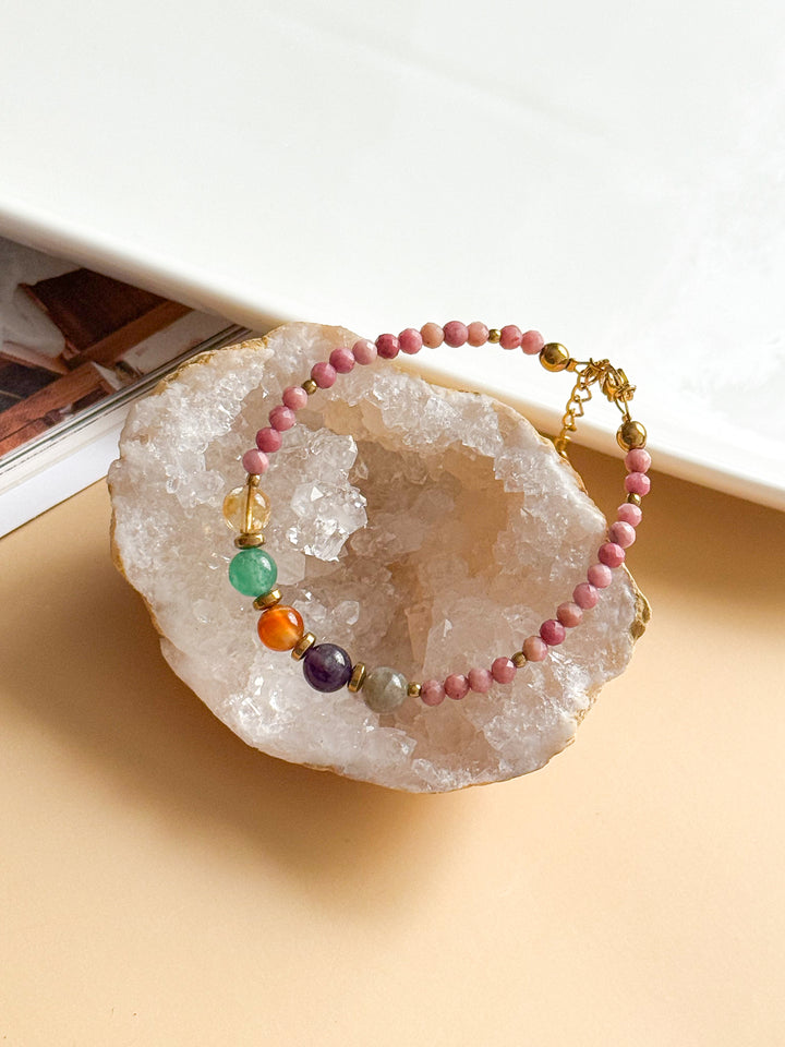 Bracelet AMANDINE - Base Rhodonite