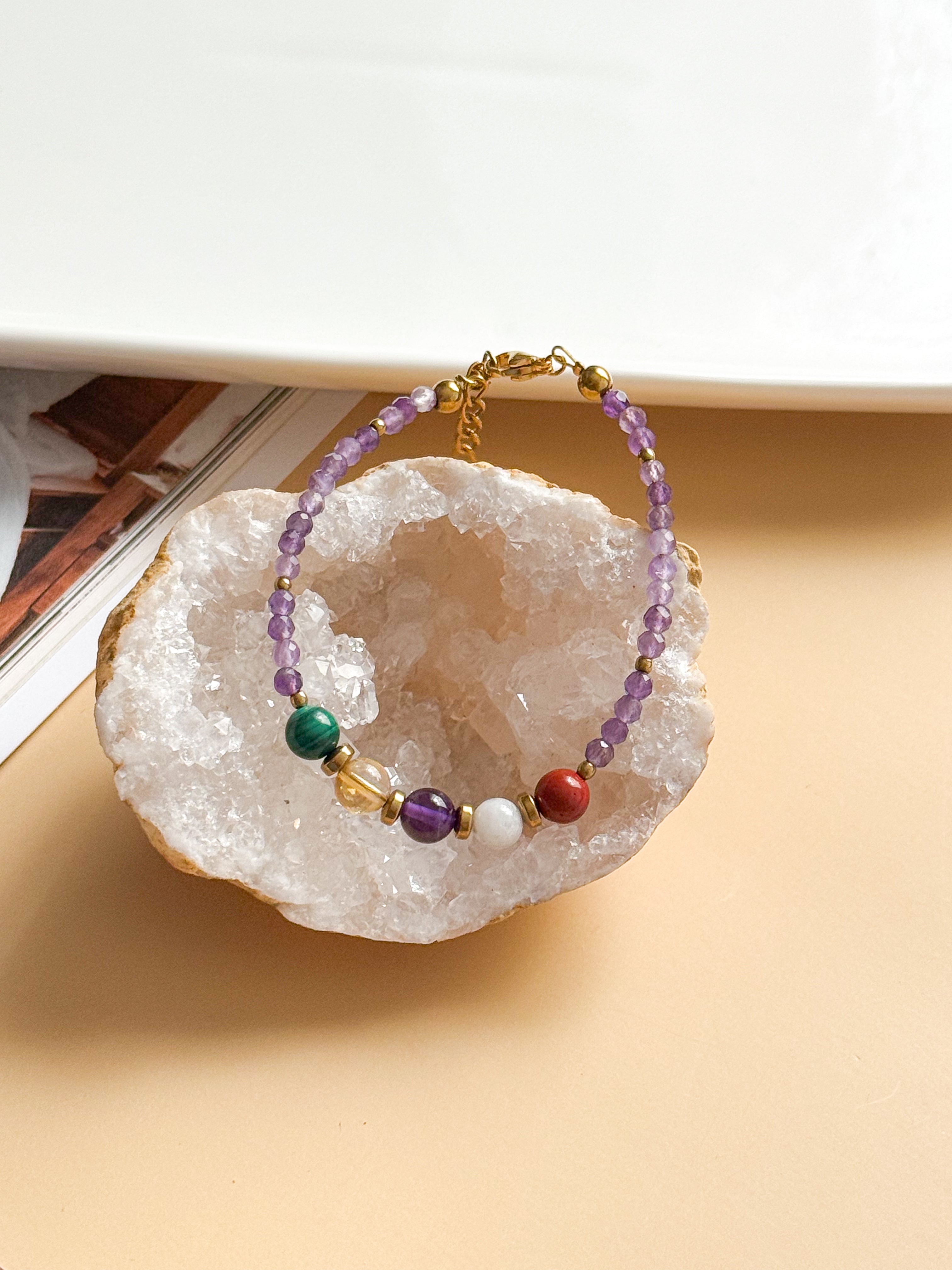 Bracelet AMANDINE - Base Améthyste