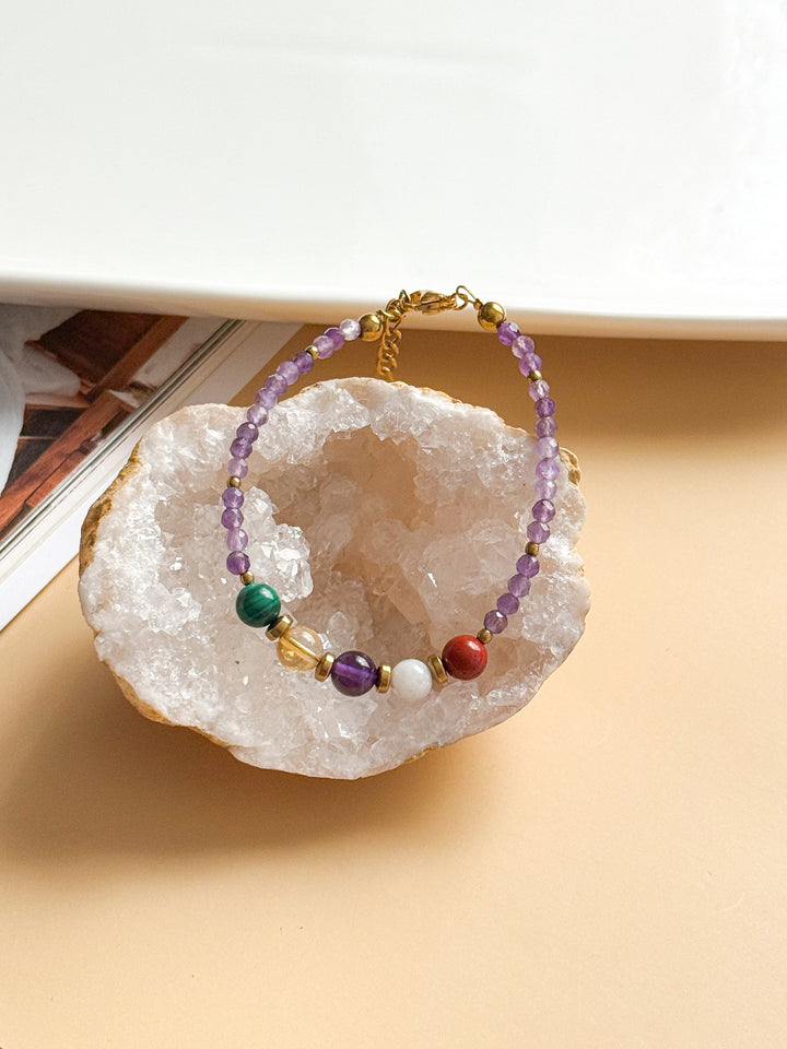 Bracelet AMANDINE - Base Améthyste