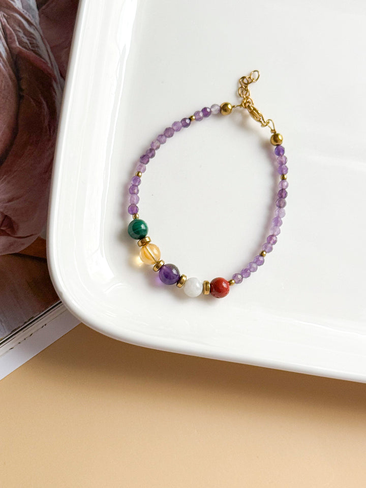 Bracelet AMANDINE - Base Améthyste
