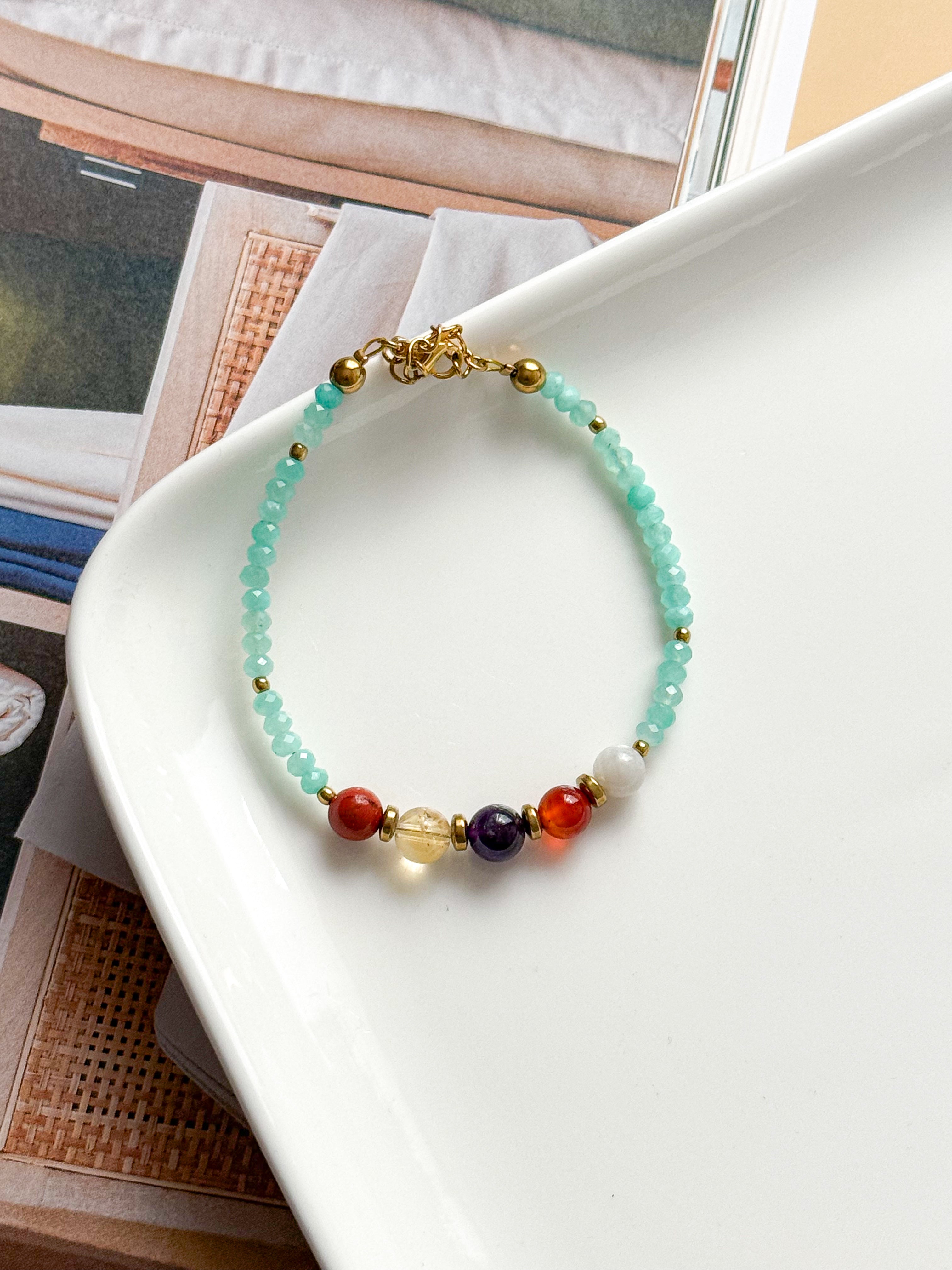 Bracelet AMANDINE - Base Amazonite