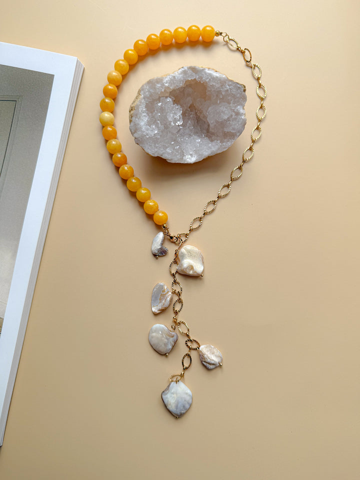 Collier ÉLÉNA jaune - Estime de soi, stabilité émotionnelle et positivité