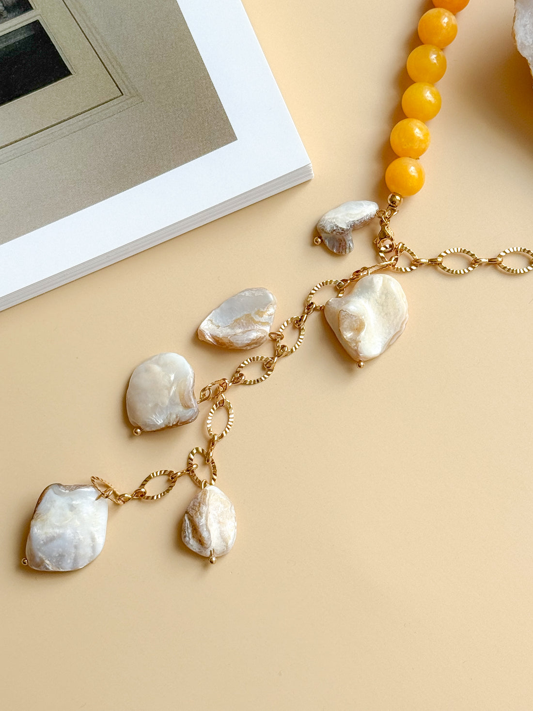 Collier ÉLÉNA jaune - Estime de soi, stabilité émotionnelle et positivité