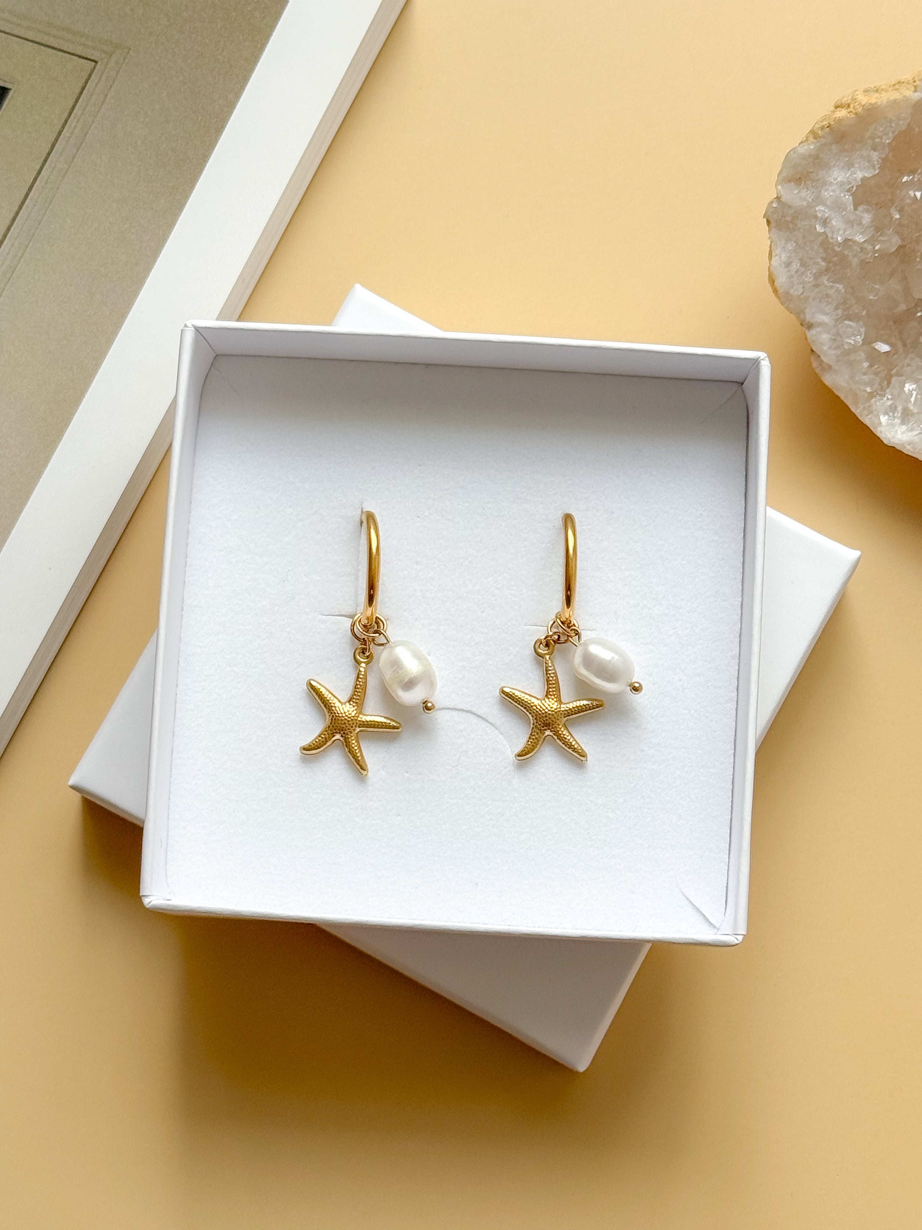Boucles interchangeables NOÉMIE étoiles de mer - Féminité, douceur, équilibre