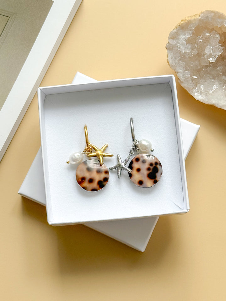 Boucles interchangeables NOÉMIE étoiles de mer - Féminité, douceur, équilibre