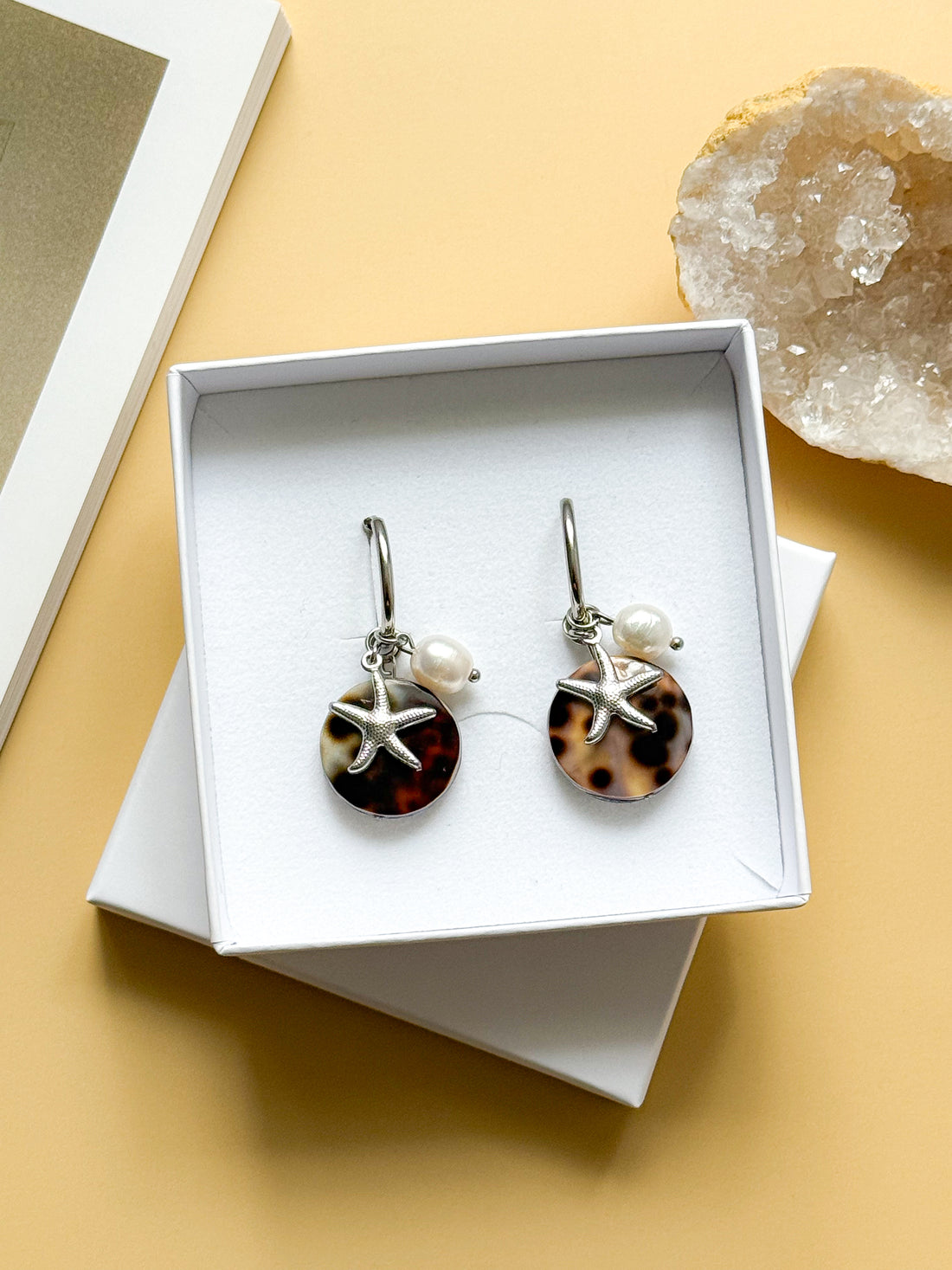 Boucles interchangeables NOÉMIE étoiles de mer - Féminité, douceur, équilibre