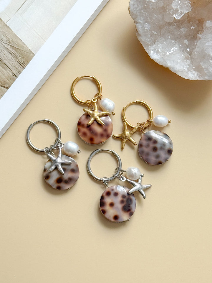 Boucles interchangeables NOÉMIE étoiles de mer - Féminité, douceur, équilibre