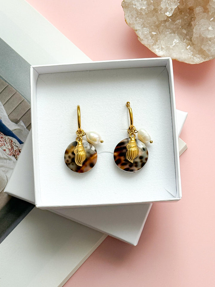 Boucles interchangeables NOÉMIE coquillages - Féminité, douceur, équilibre