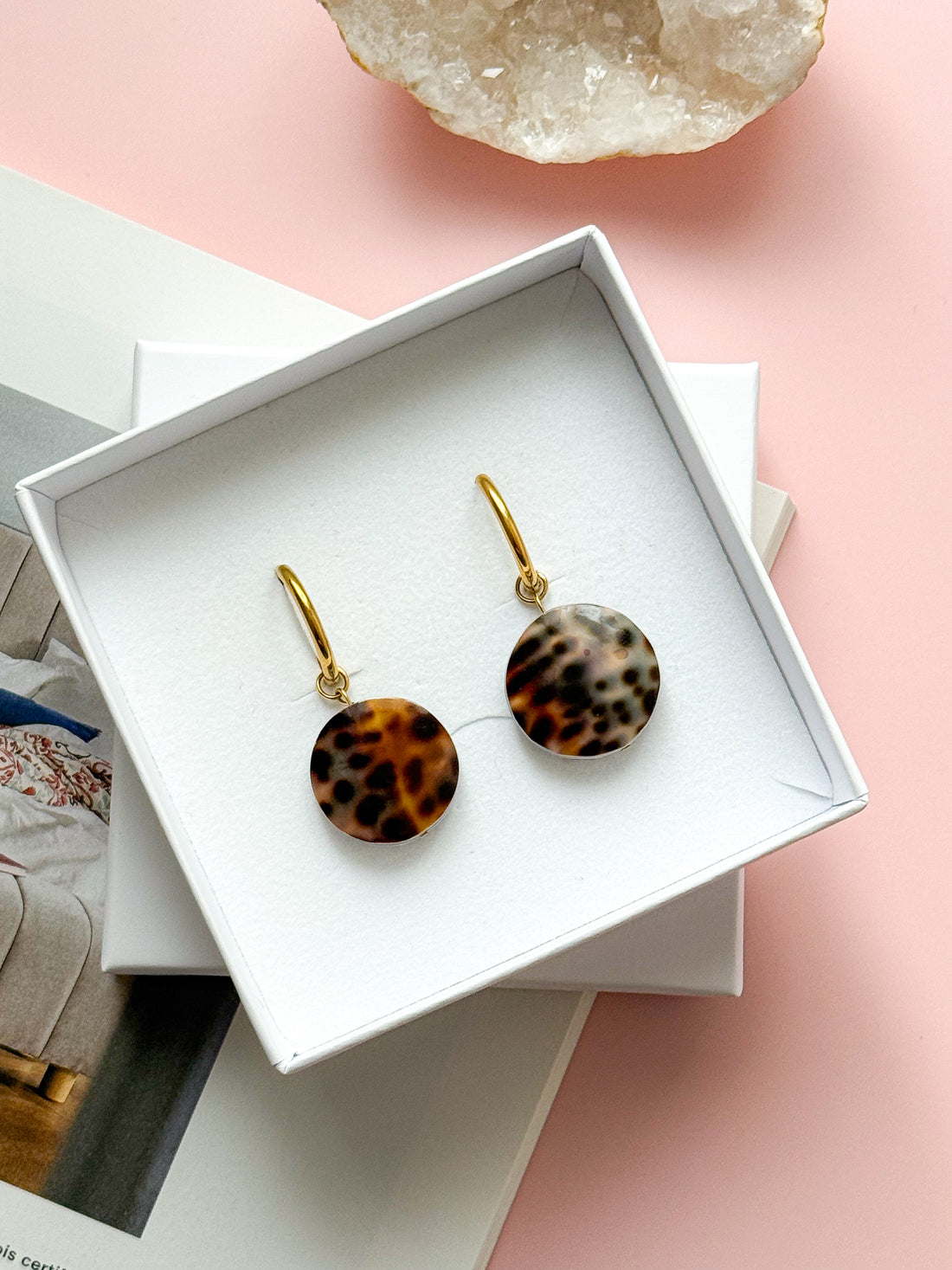 Boucles interchangeables NOÉMIE coquillages - Féminité, douceur, équilibre