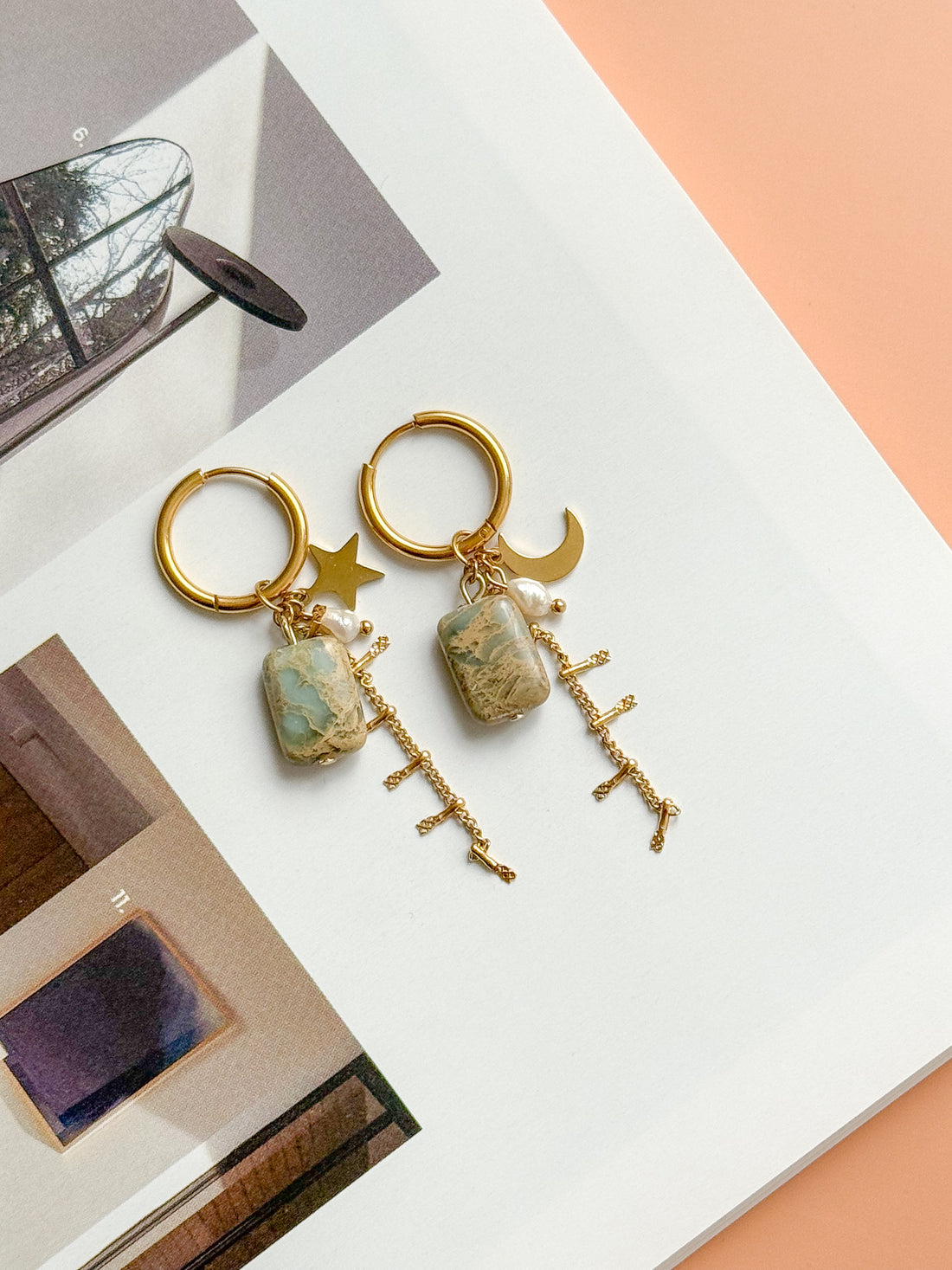 Boucles ARMELLE Turquoise - Protection, apaisement, confiance