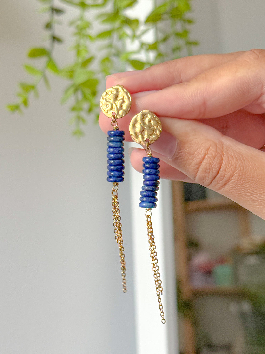 Boucles d'oreilles MICKAELA - Lapis Lazuli