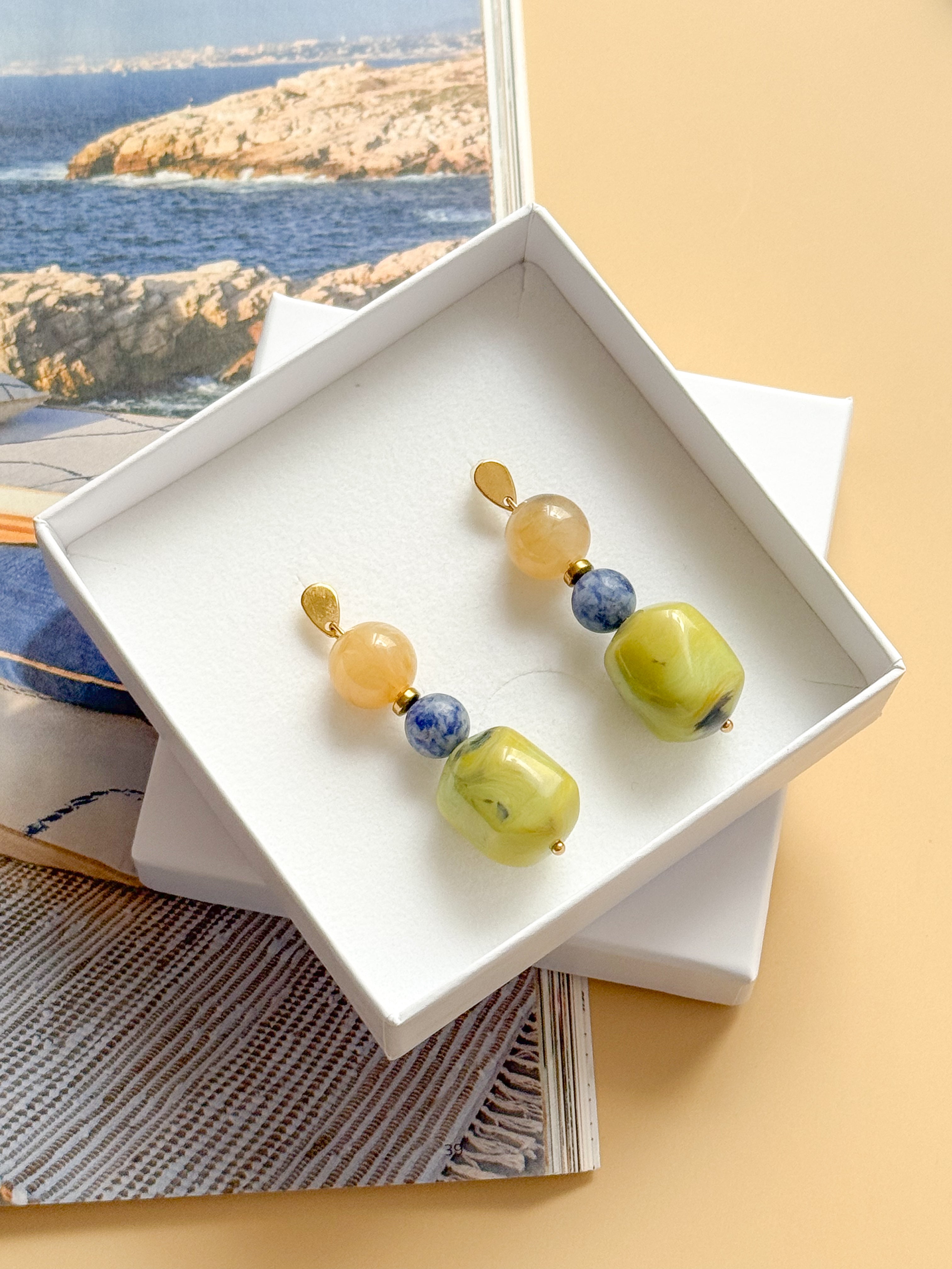 Boucles PASCALE - Sodalite