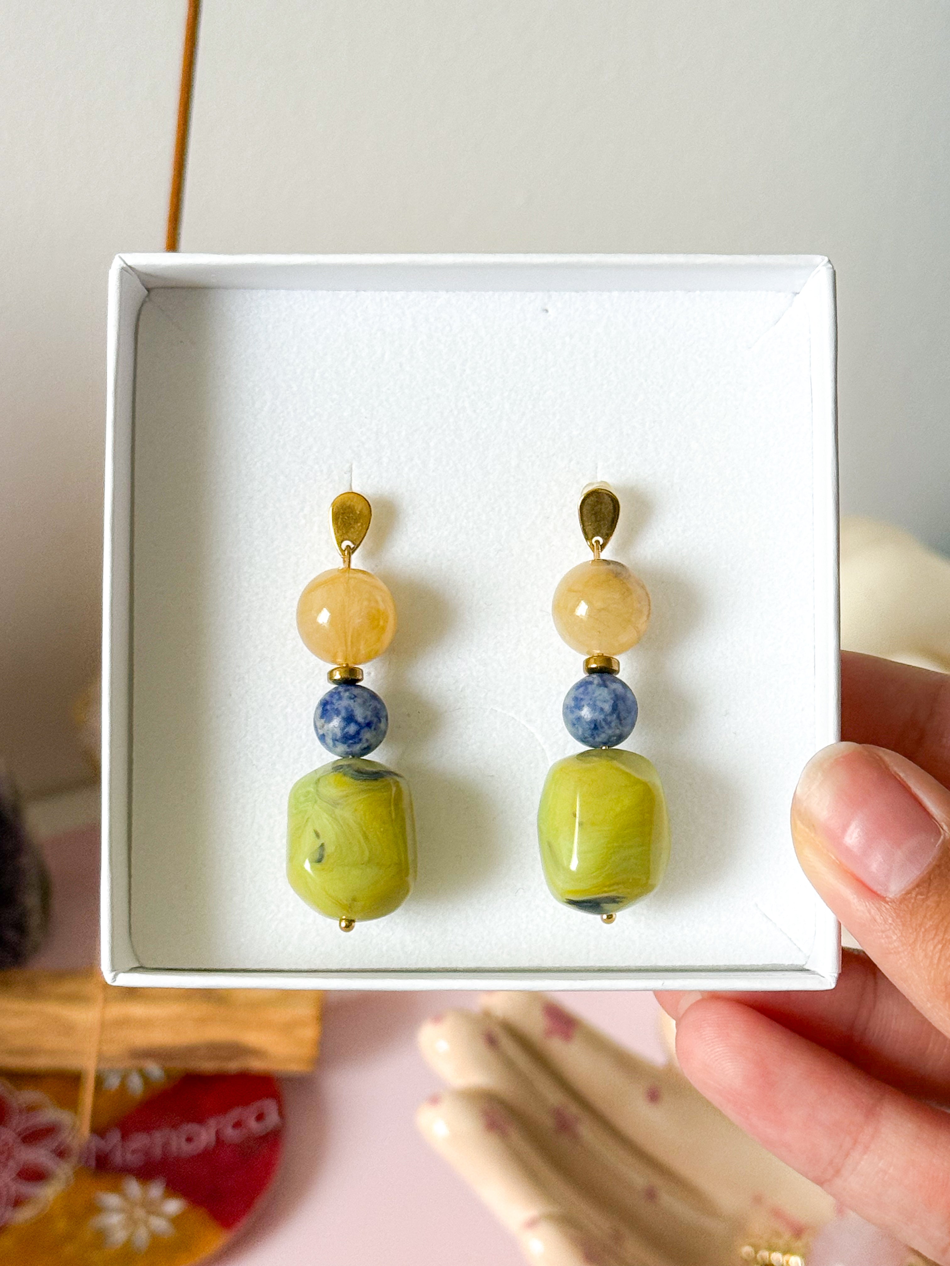 Boucles PASCALE - Sodalite