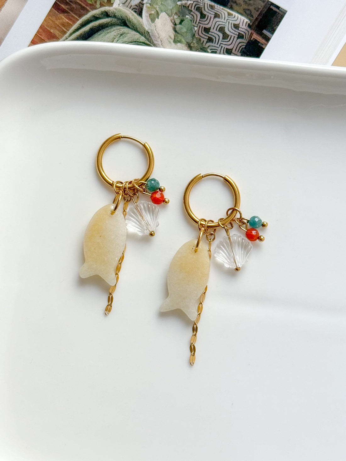 Boucles interchangeables BÉRÉNICE beige : Confiance, apaisement, énergie positive