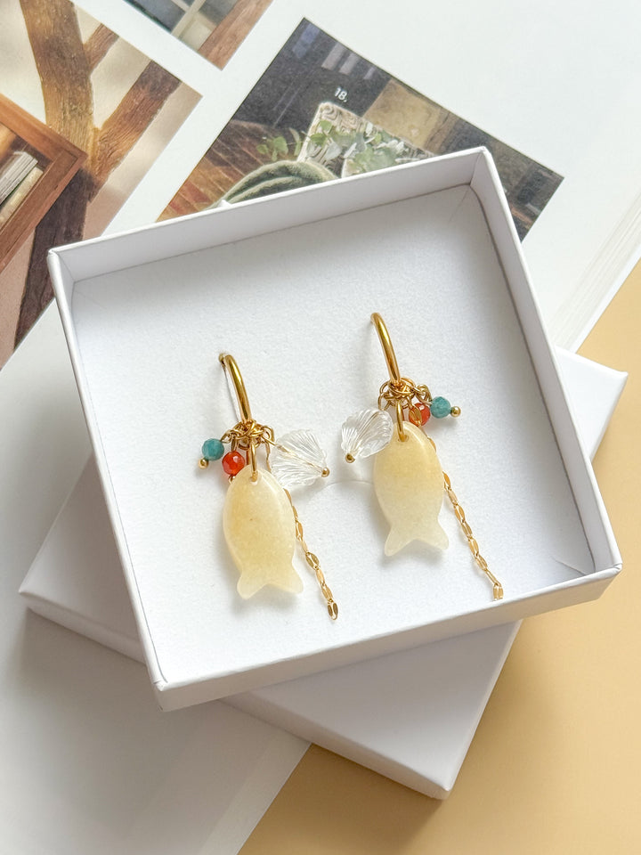 Boucles interchangeables BÉRÉNICE beige : Confiance, apaisement, énergie positive