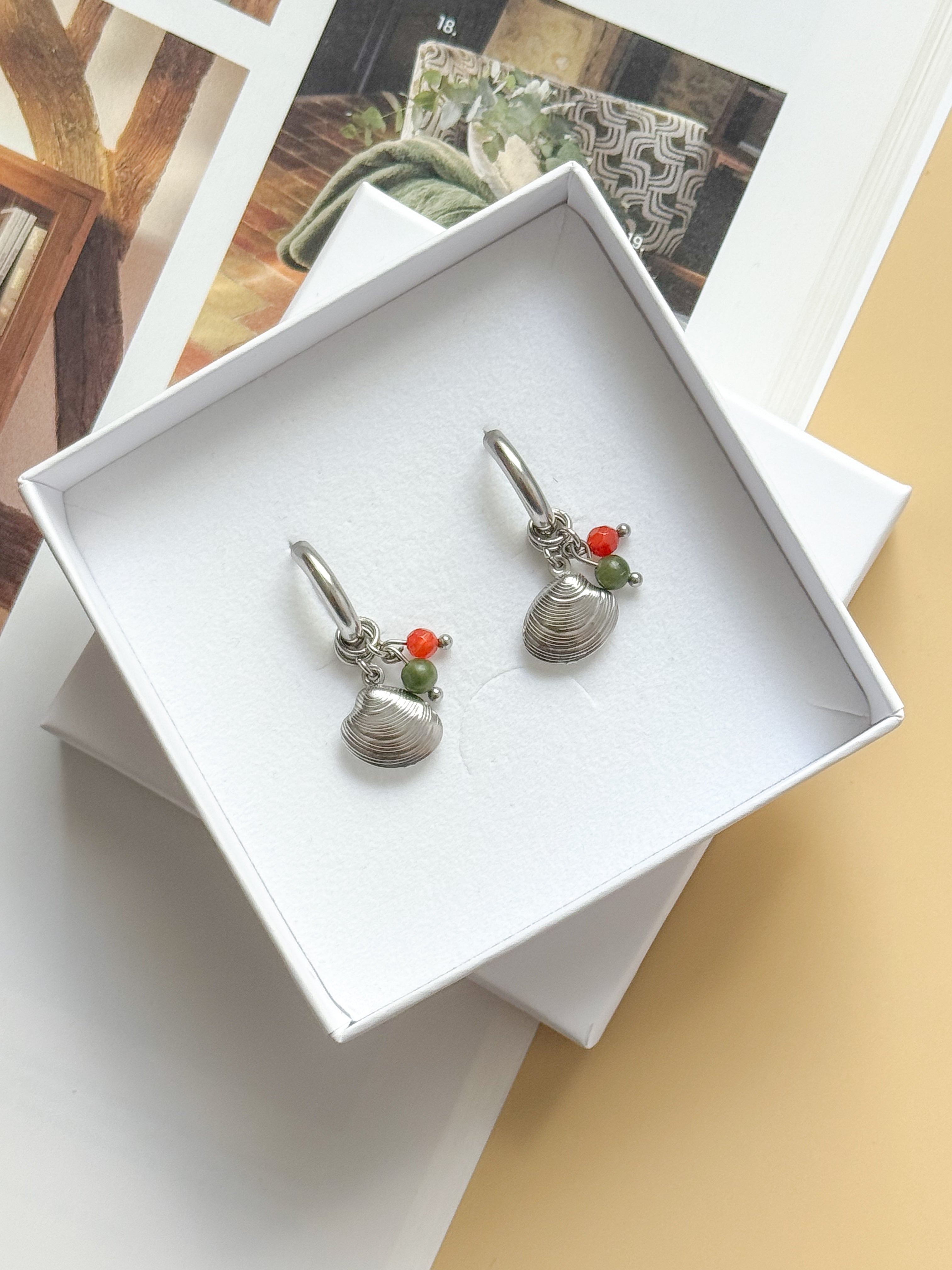 Boucles interchangeables BÉRÉNICE rose/argent : Confiance, équilibre, positivité