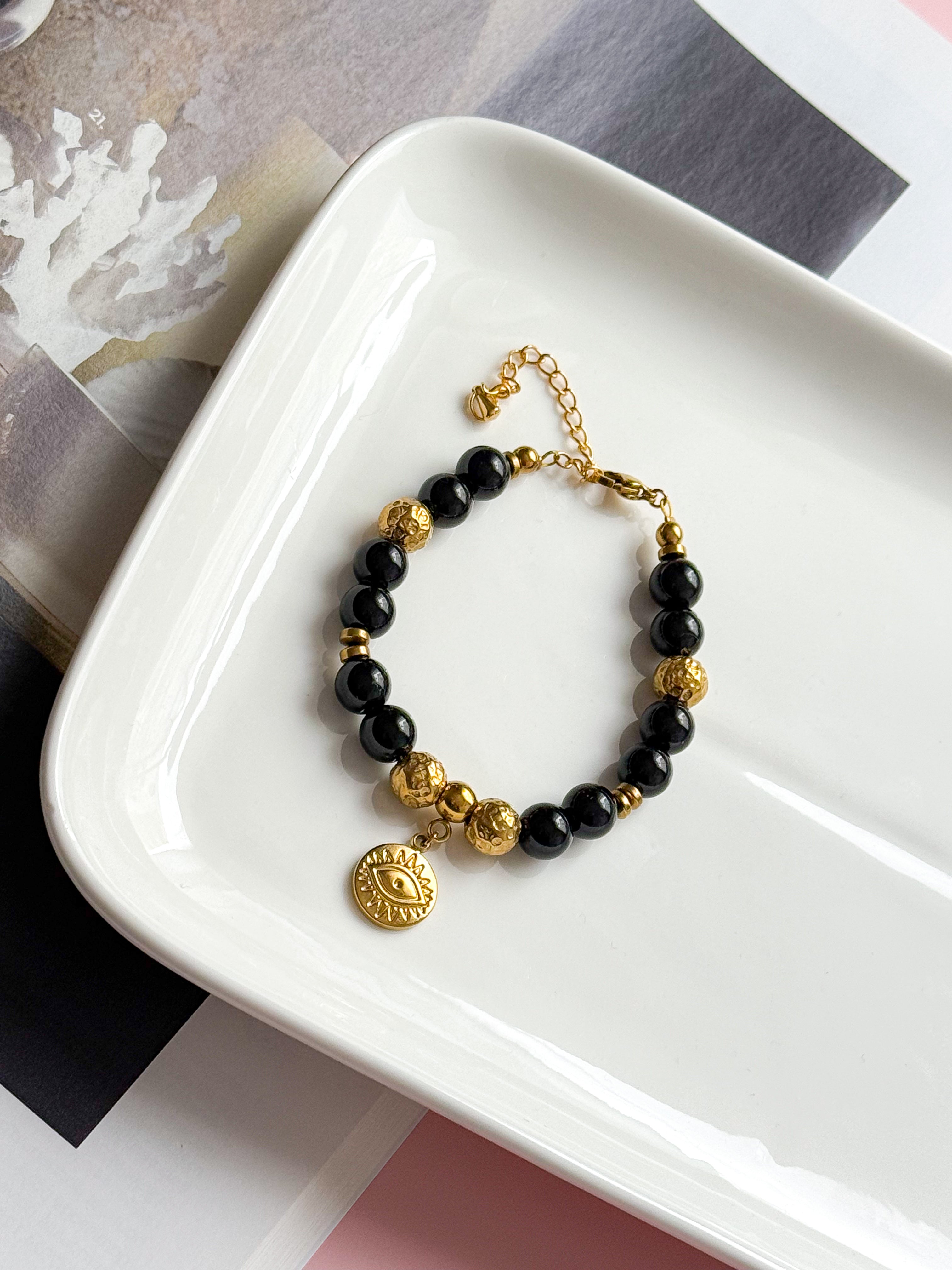 Bracelet VICTORINE - Tourmaline noire