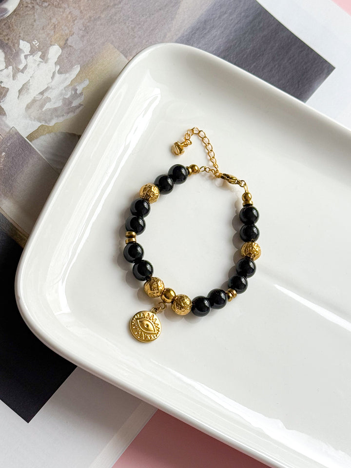 Bracelet VICTORINE - Tourmaline noire