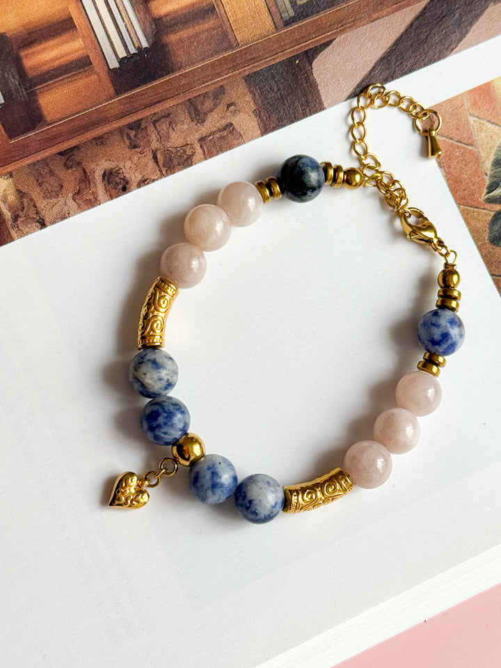 Bracelet CARMEN - Sodalite et Calcite