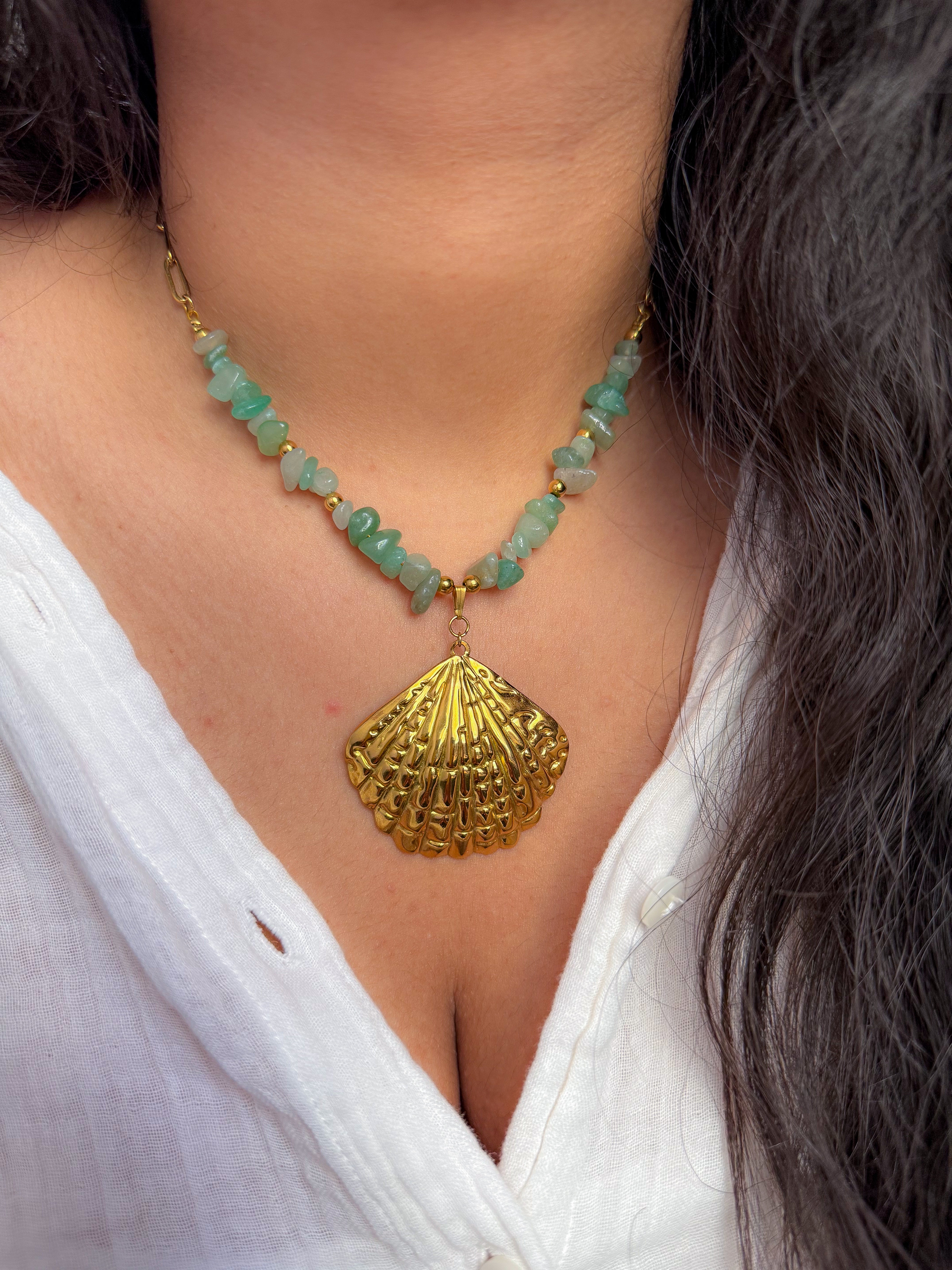 Collier LISETTE Aventurine - Optimisme, chance & apaisement émotionnel