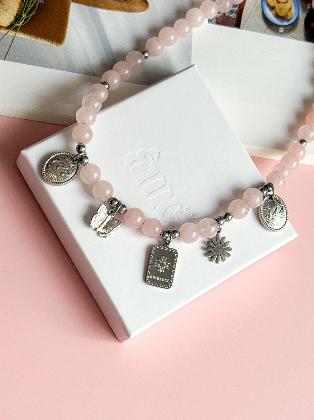 Collier GIANNA - Quartz rose